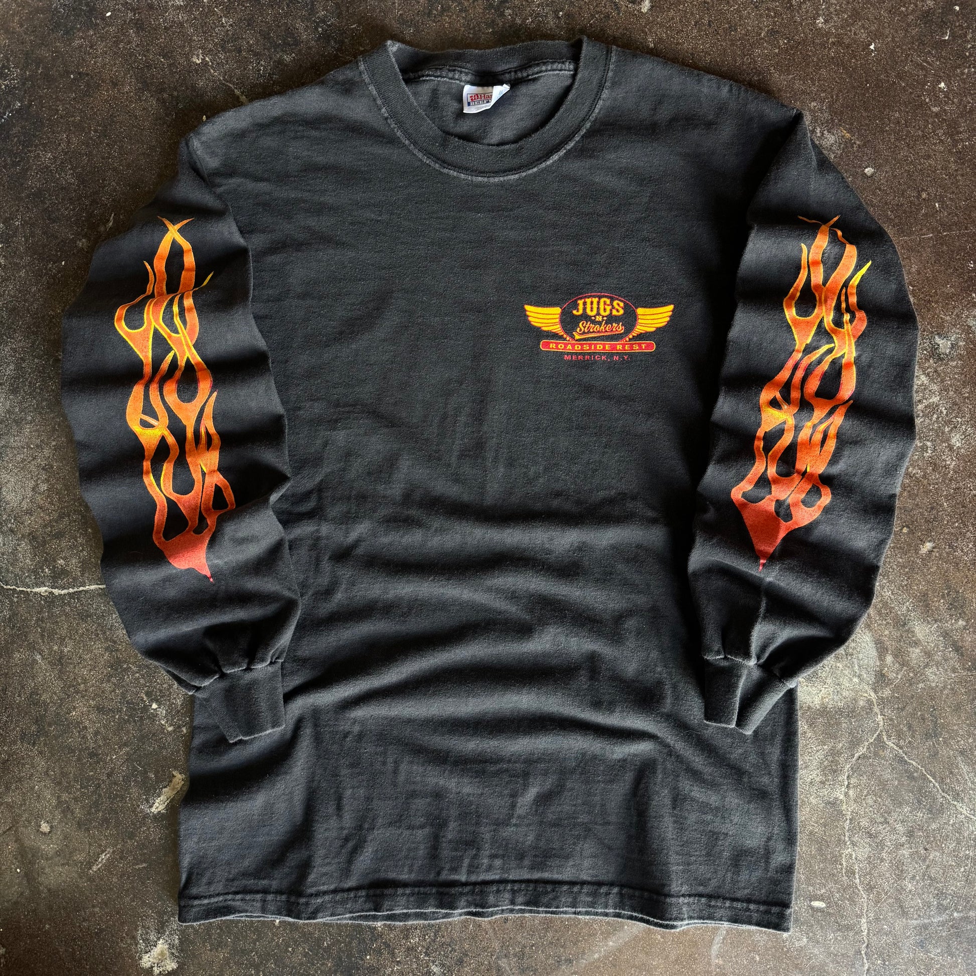 90’s Jugs N Strokers Biker Flame Longsleeve (M/L)