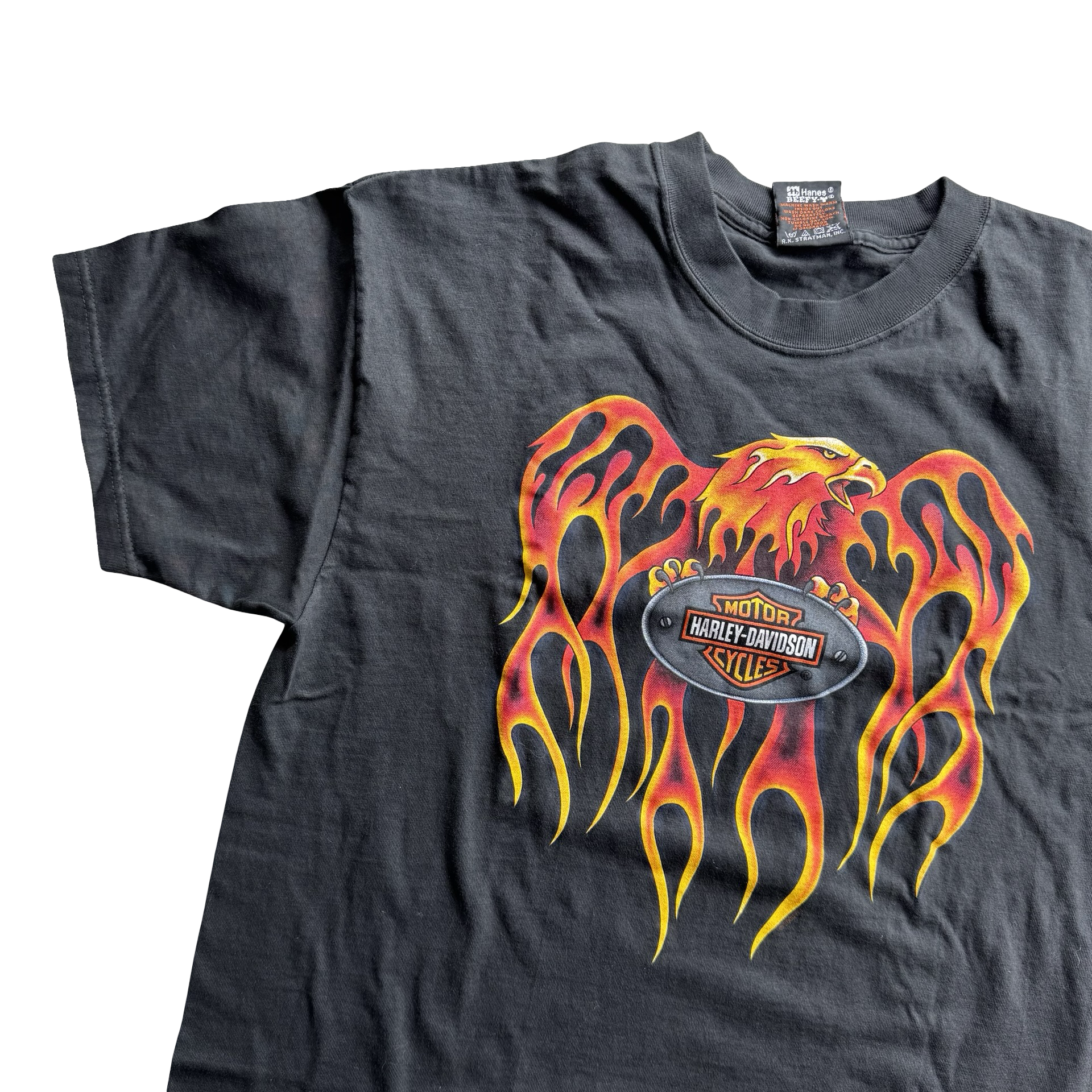 90’s Harley Flaming Eagle Texas Dealer Tee Size L