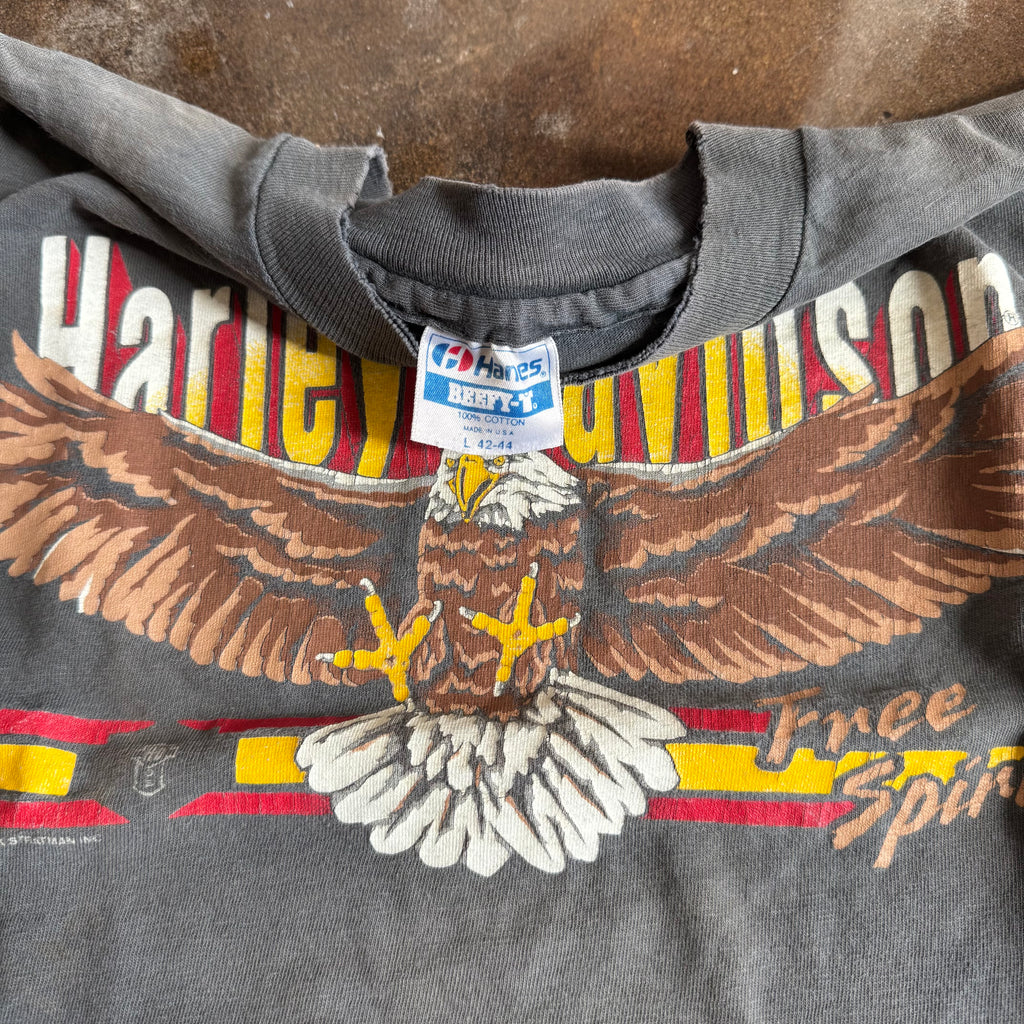 80’s Harley Free Spirit Sun Faded Tee (L)