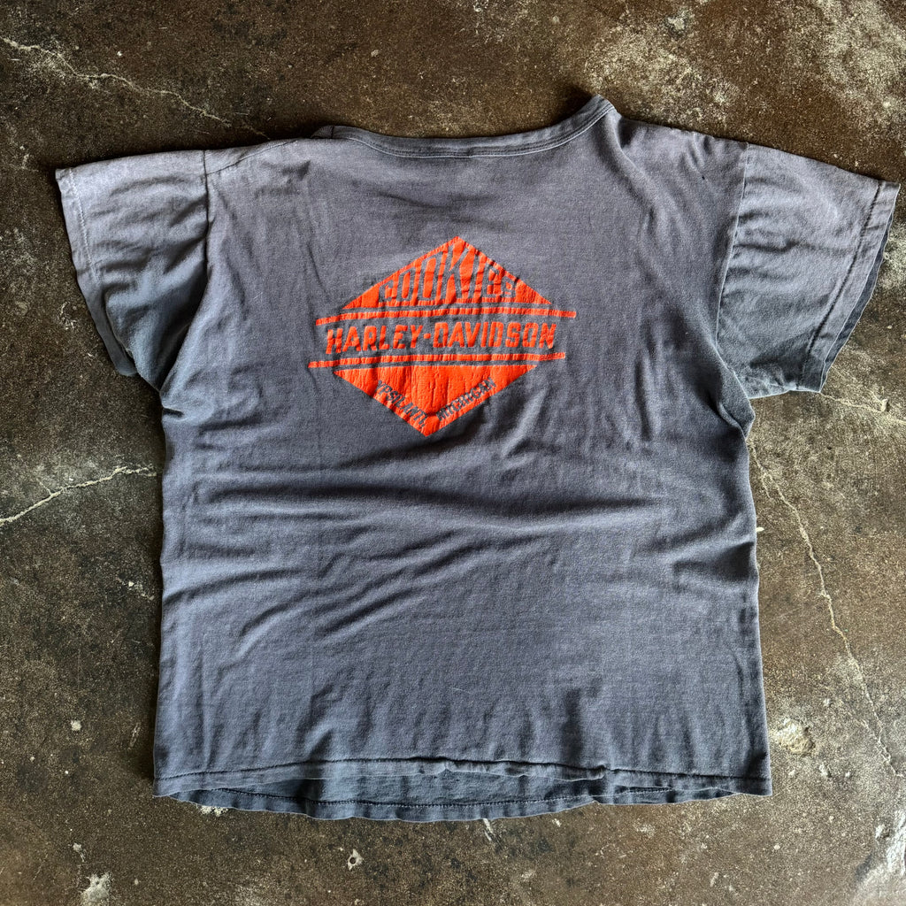 70’s Harley Emblem Cookies Sun Faded Tee (L)