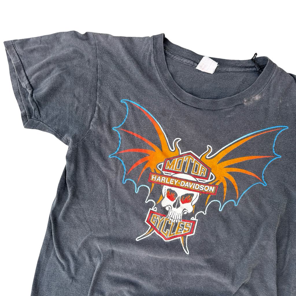 80’s Harley Bat Skull Brotherhood Tee Size M