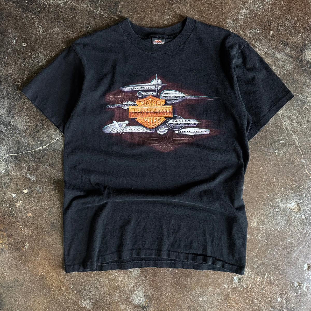 90’s Harley Davidson Logo Mashup California Tee (M)