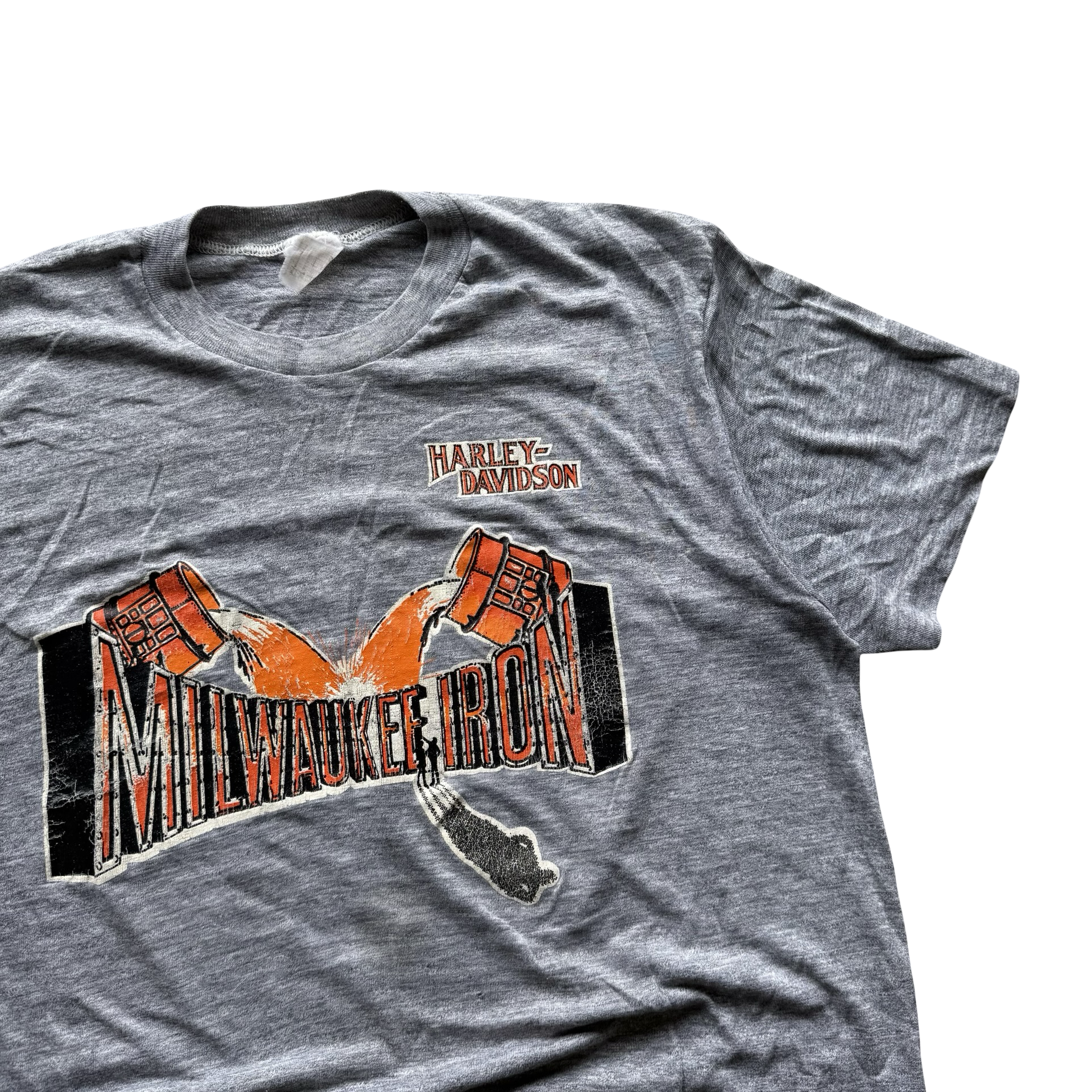 80’s Harley Milwaukee Iron Forge Tee Size L