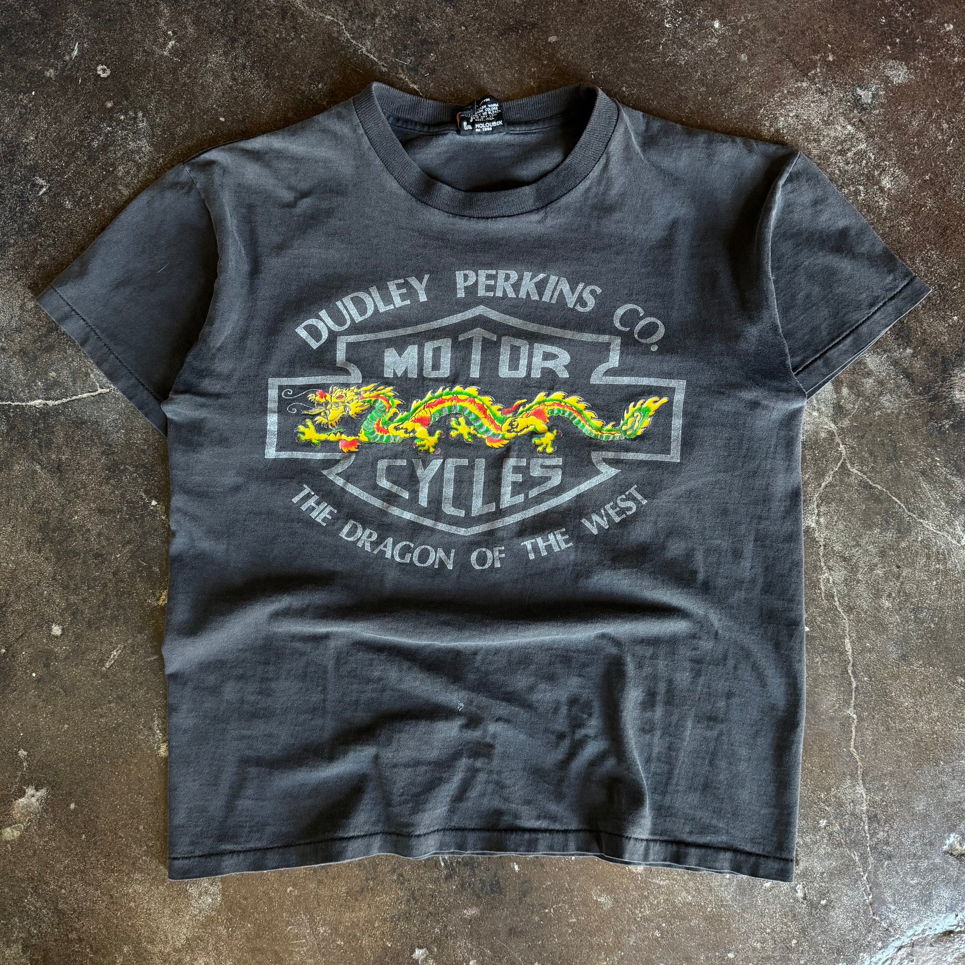 Dragon of the West Dudley Perkins Harley Grail Tee (L)