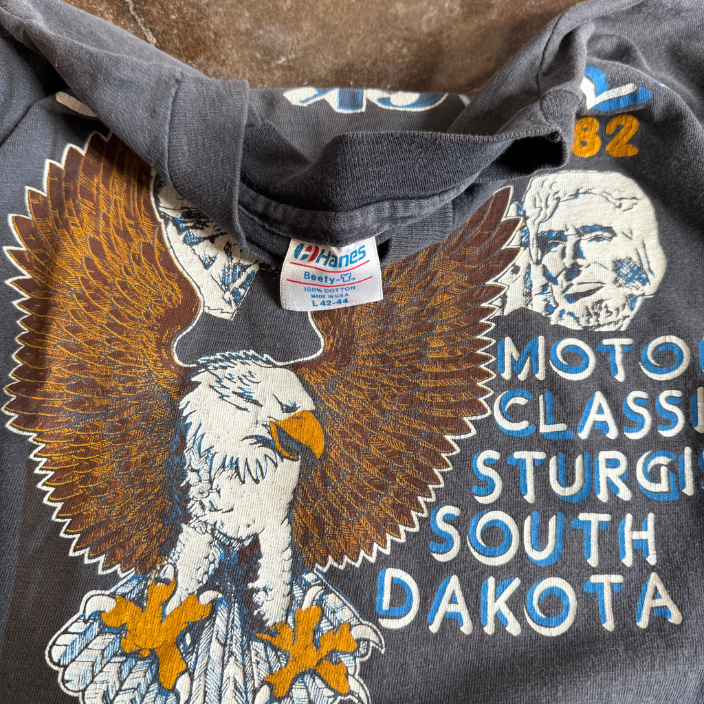 80’s Harley Black Hills Sun Faded Eagle Tee (L)