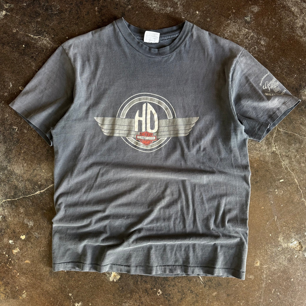 80’s Sun Faded HD Wings ABC Harley Tee (XL)