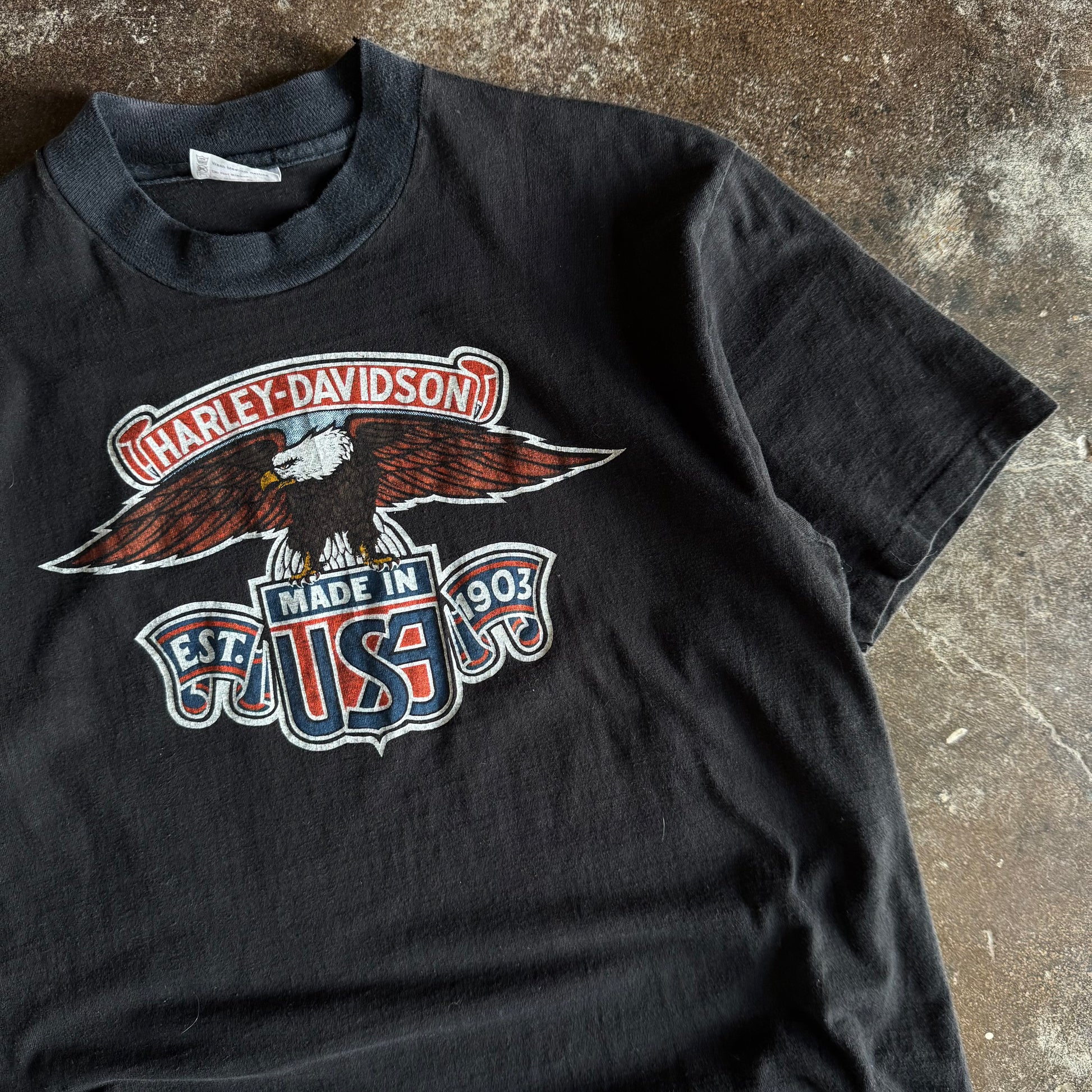 80’s Harley Davidson Est. Eagle OKC Tee (L)