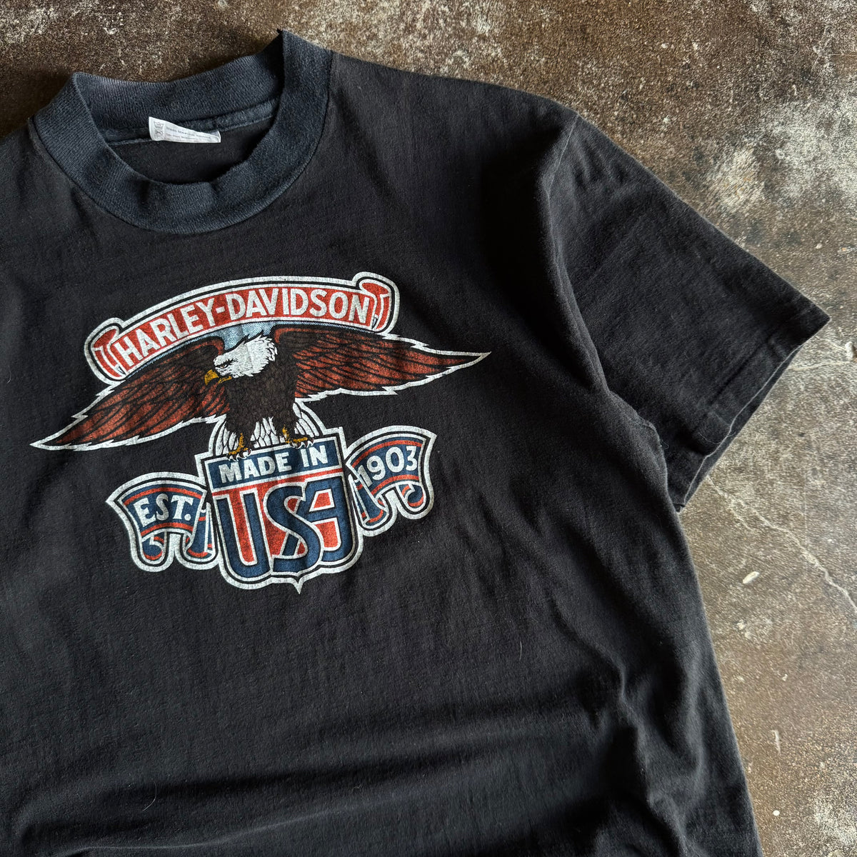 80’s Harley Davidson Est. Eagle OKC Tee (L)