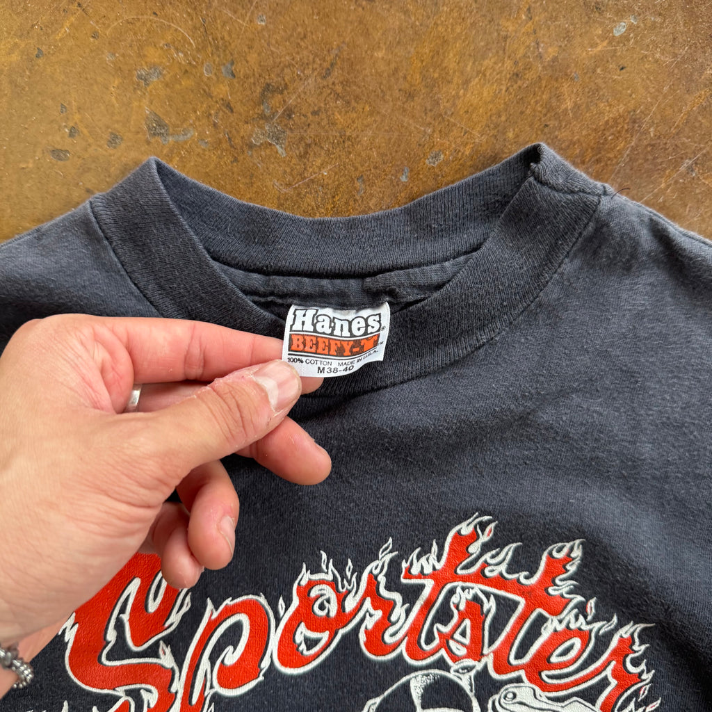 80’s Harley Davidson Sportster Flame Pocket Tee (M)