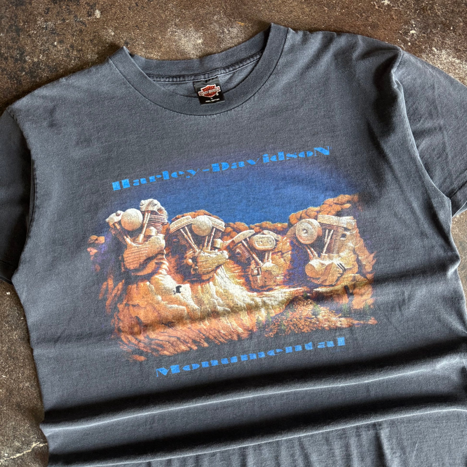 90’s Harley “Monumental” Sun Faded Tee (XL/XXL)
