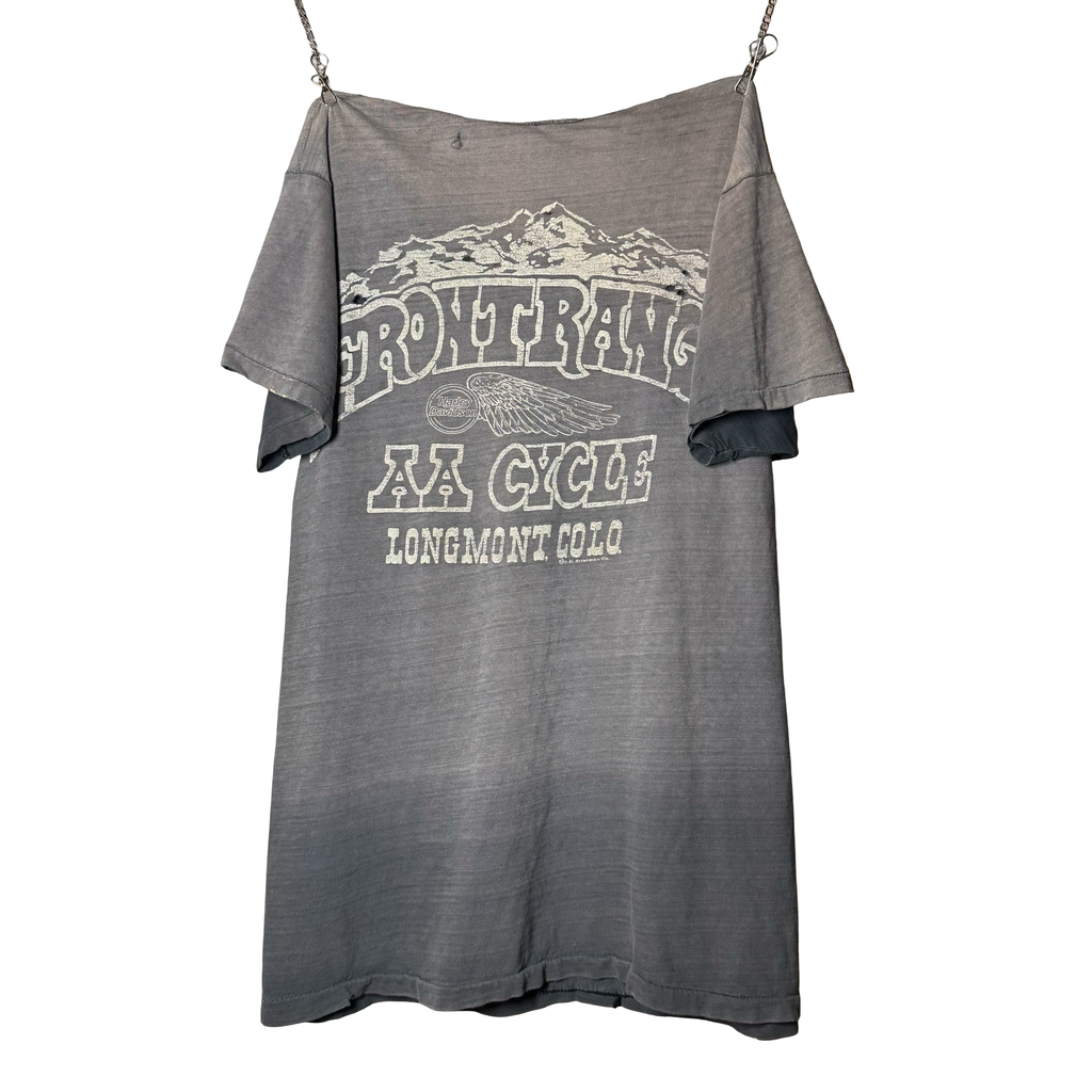 80’s Harley Bat Skull Sun Faded Distressed Tee Size M/L