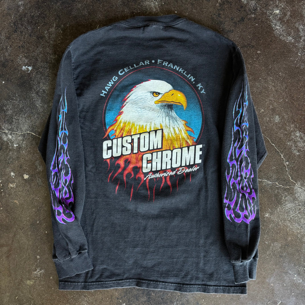 90's Feel The Sting Custom Chrome Flame Longsleeve (S)