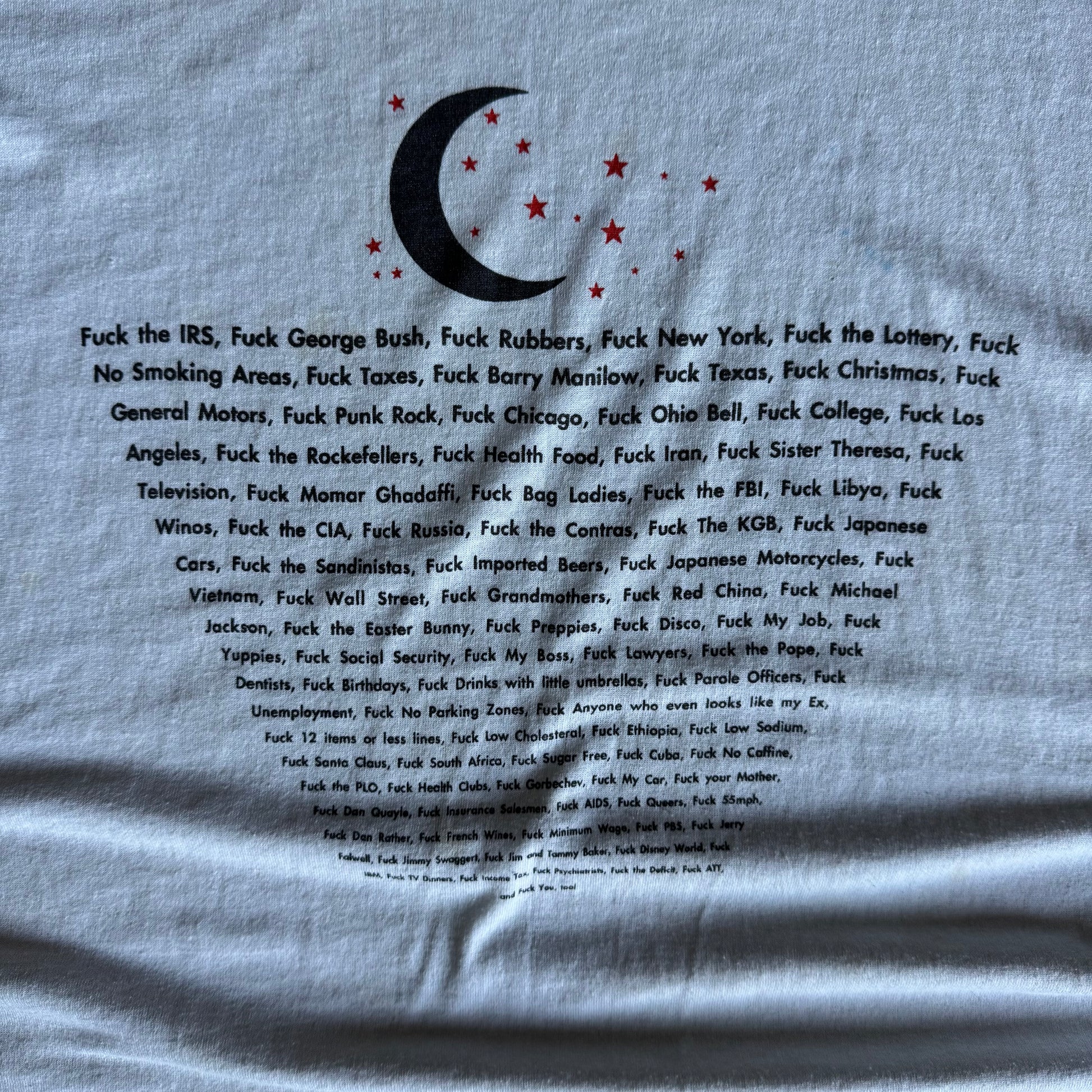 80’s Fuck Everything Liquor Store Word Tee (XL)