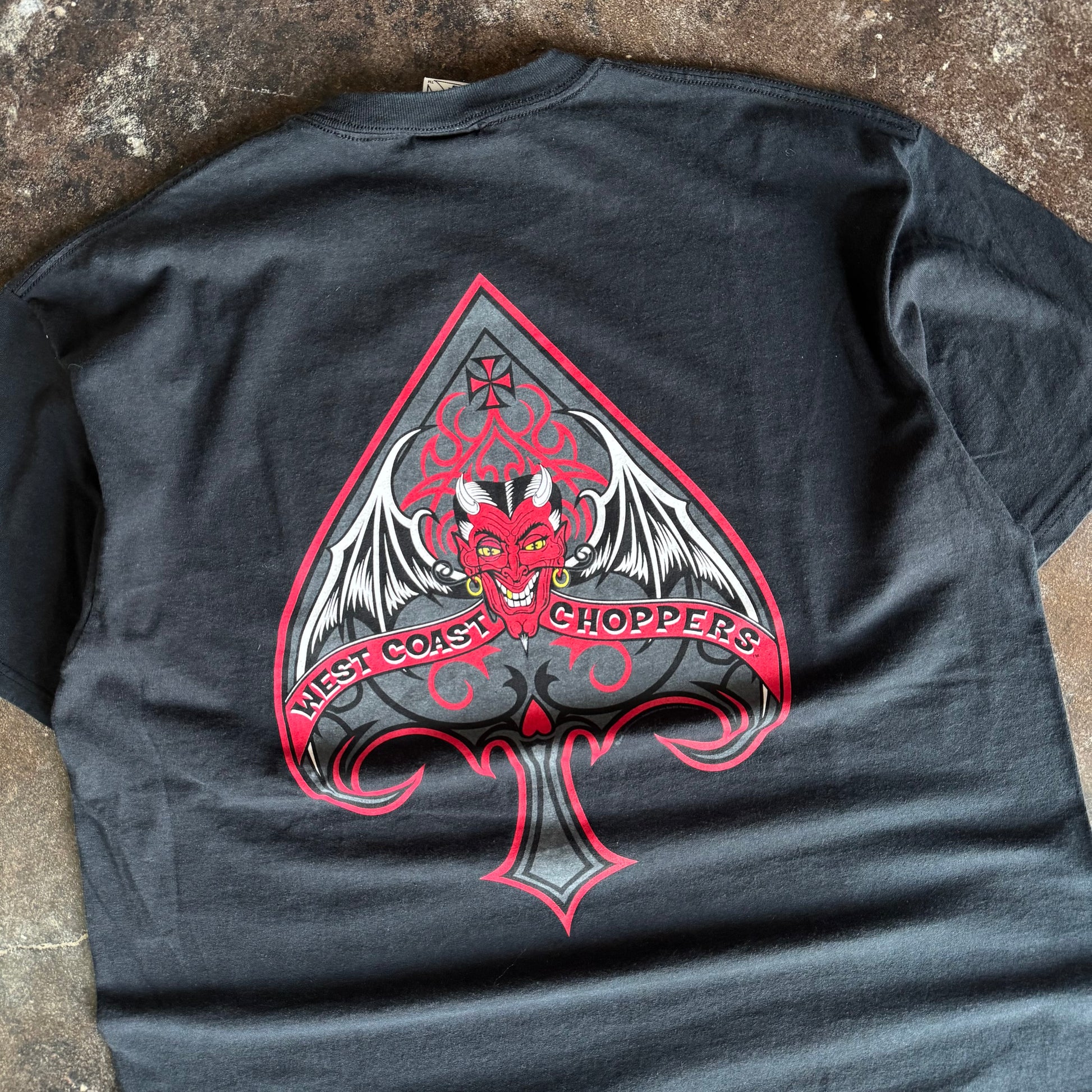 ‘00s West Coast Choppers Devil Emblem Tee (XXL)