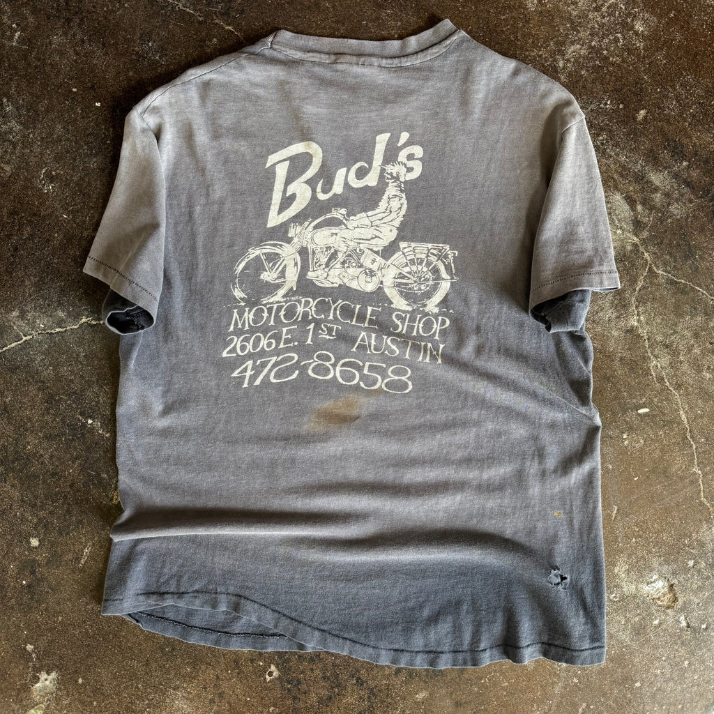 80’s Bud’s Motorcycle Shop Sun Faded Tee (M/L)