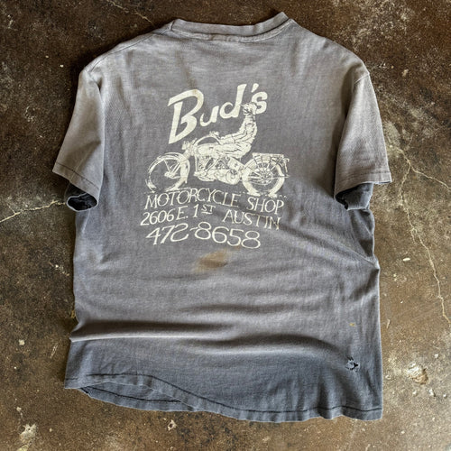 80’s Bud’s Motorcycle Shop Sun Faded Tee (M/L)