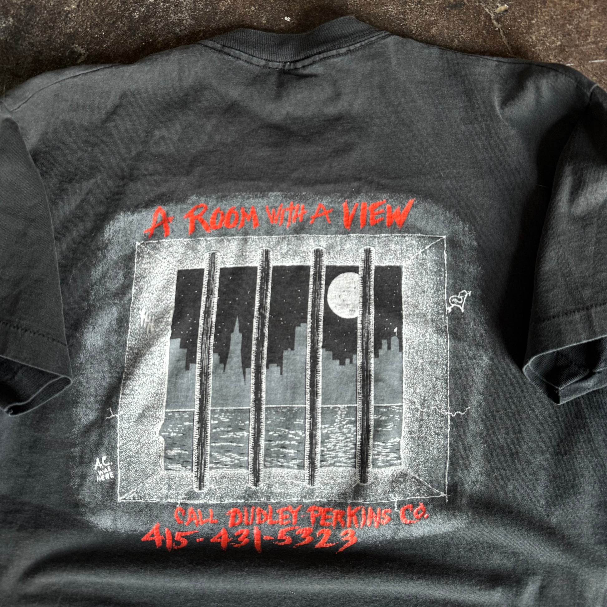 90’s Harley Alcatraz Dudley Perkins Tee (L)
