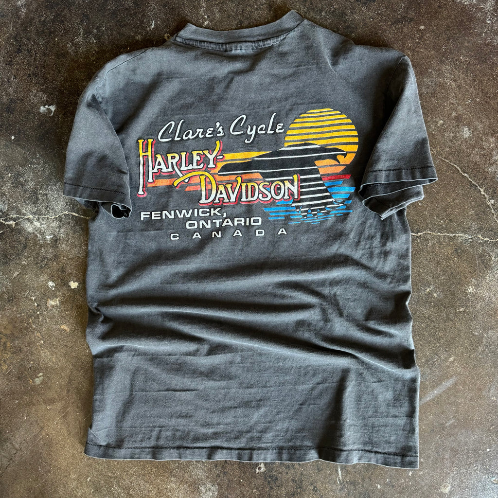 80’s Harley “Develop An Attitude” Sun Faded Eagle Tee (L)