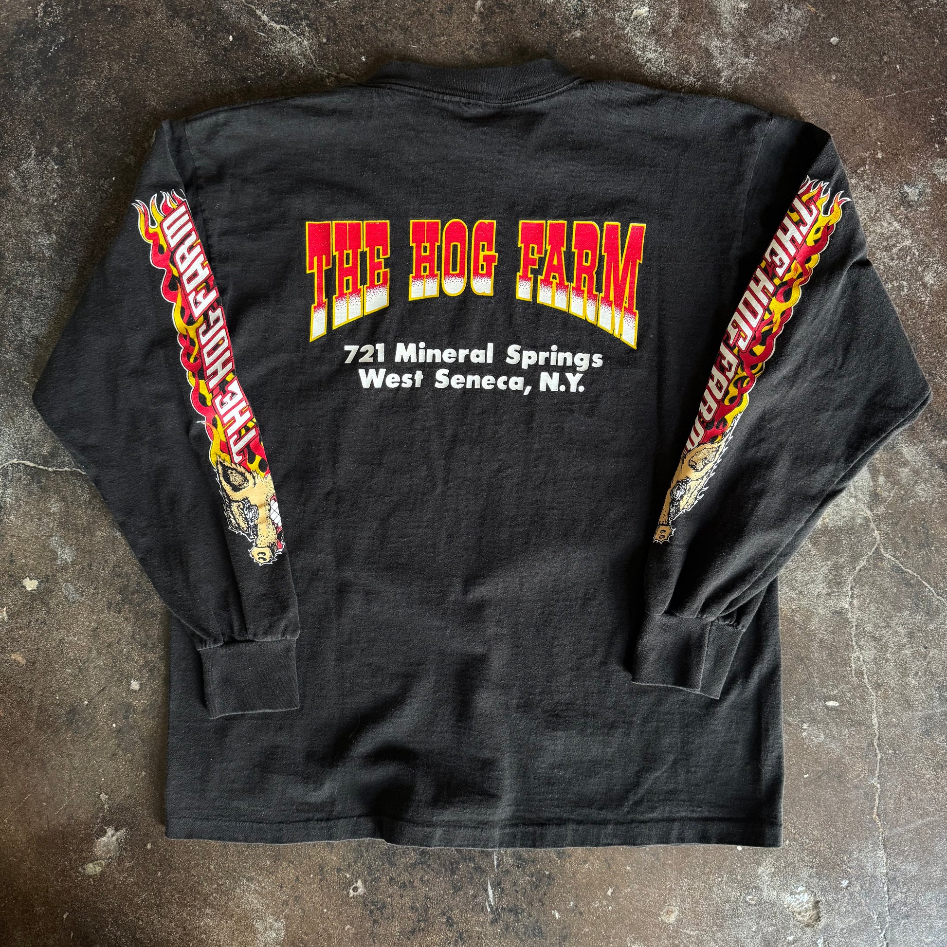 90’s Hog Farm Unauthorized Dealer Flame Longsleeve (L)
