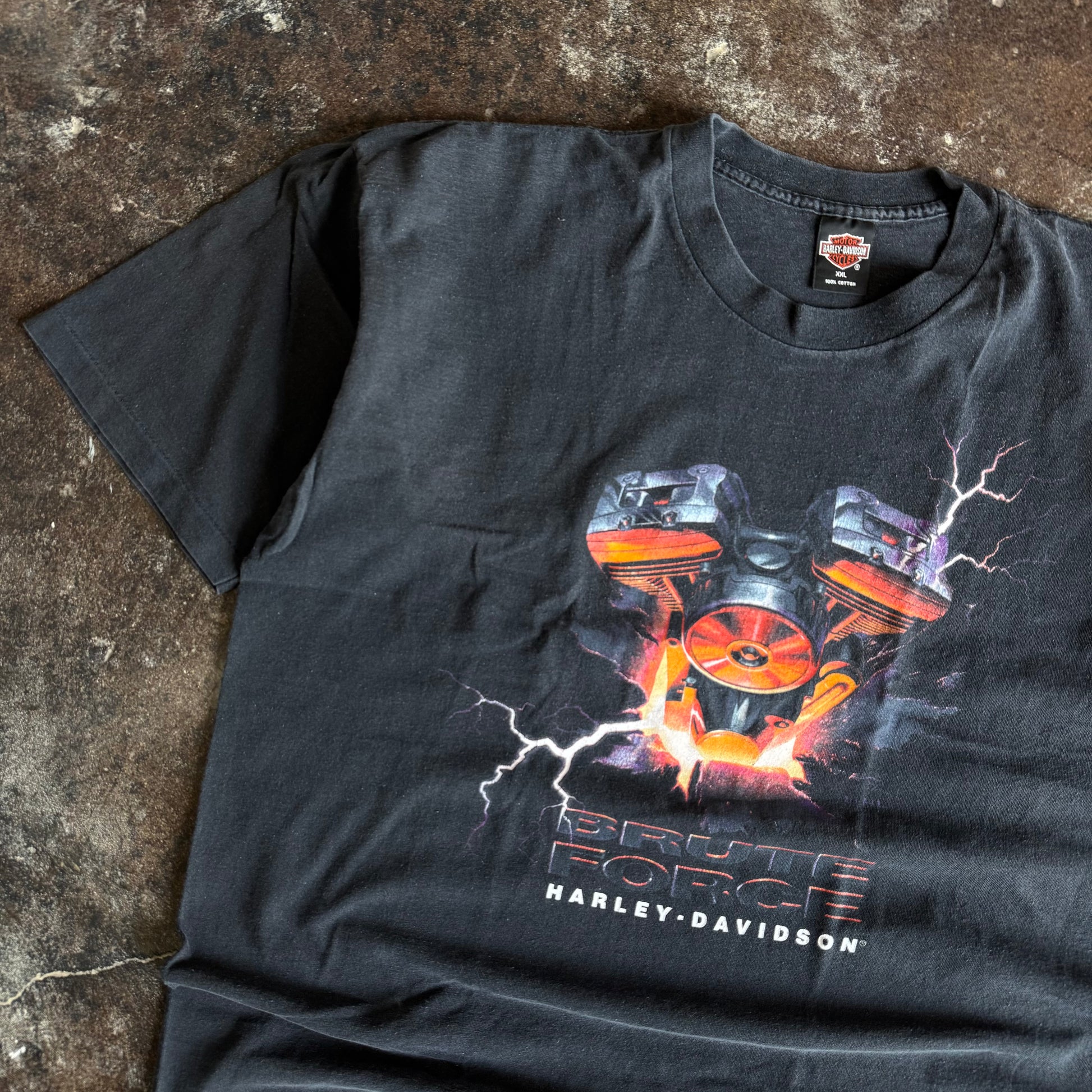 90’s Harley “Brute Force” Lighting Engine Tee (XXL)