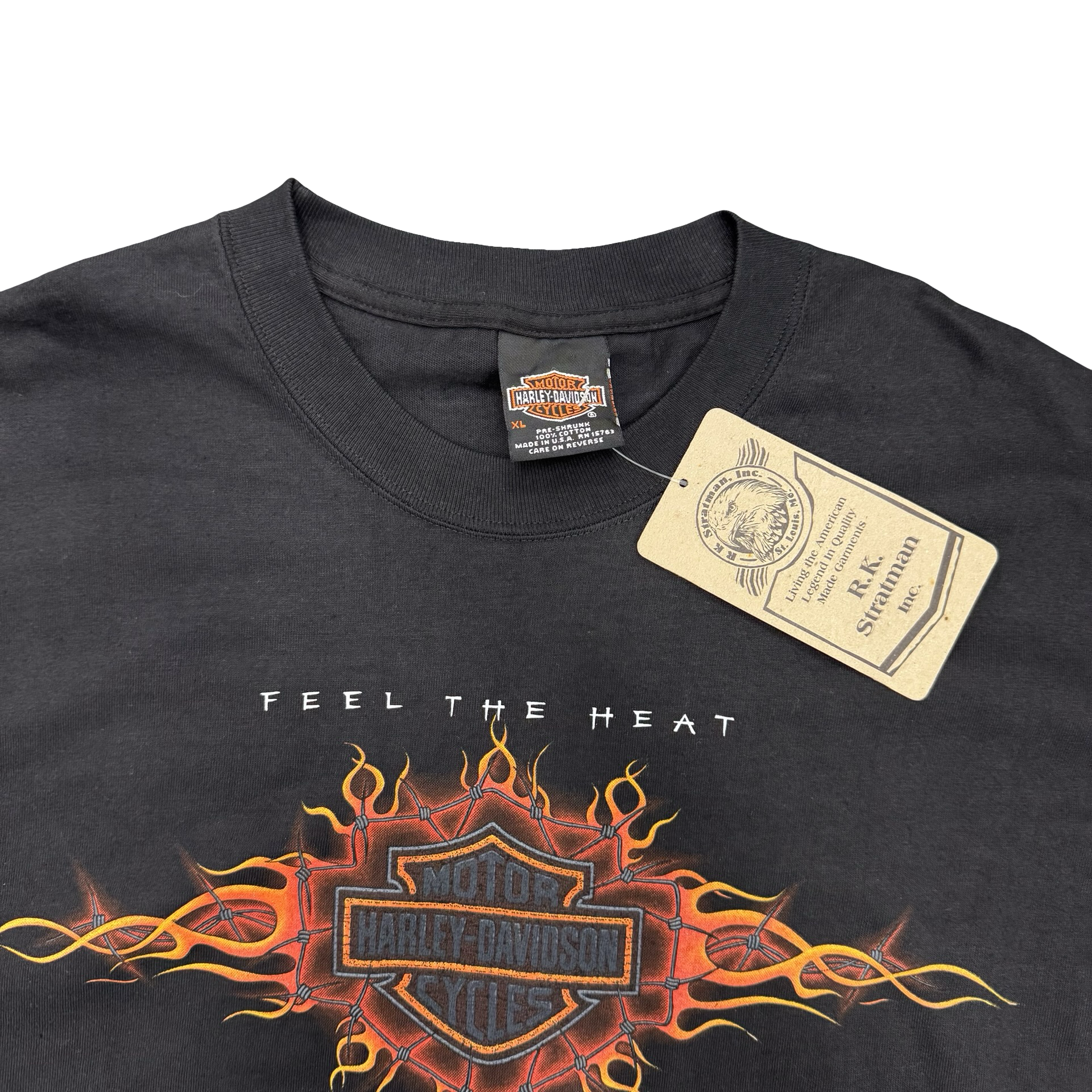 90’s Feel the Heat Harley Deadstock w/ tags Tee Size XL