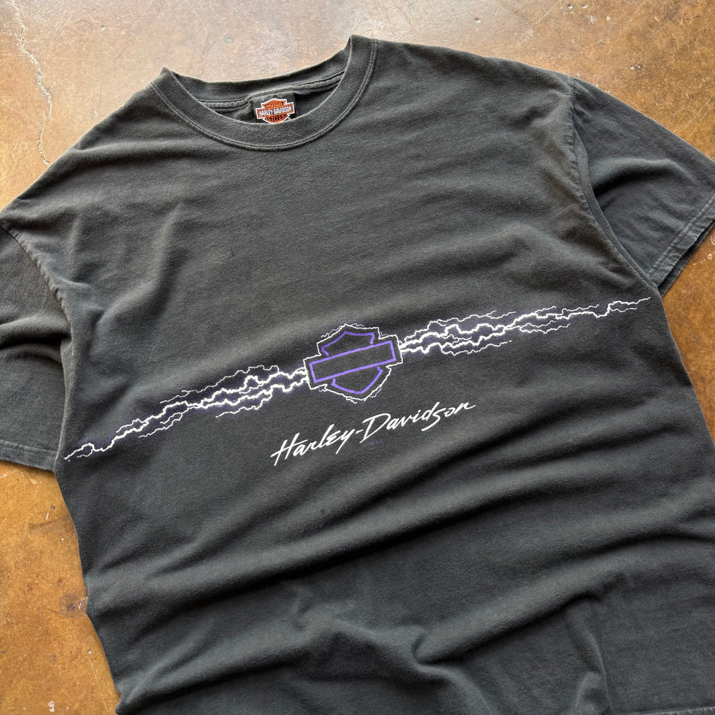 90’s Harley Purple Lightning Wrap Around Tee (XL)