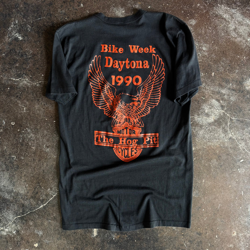 90’s Bike Week Gimmehead Engine Funny Word Tee (L)