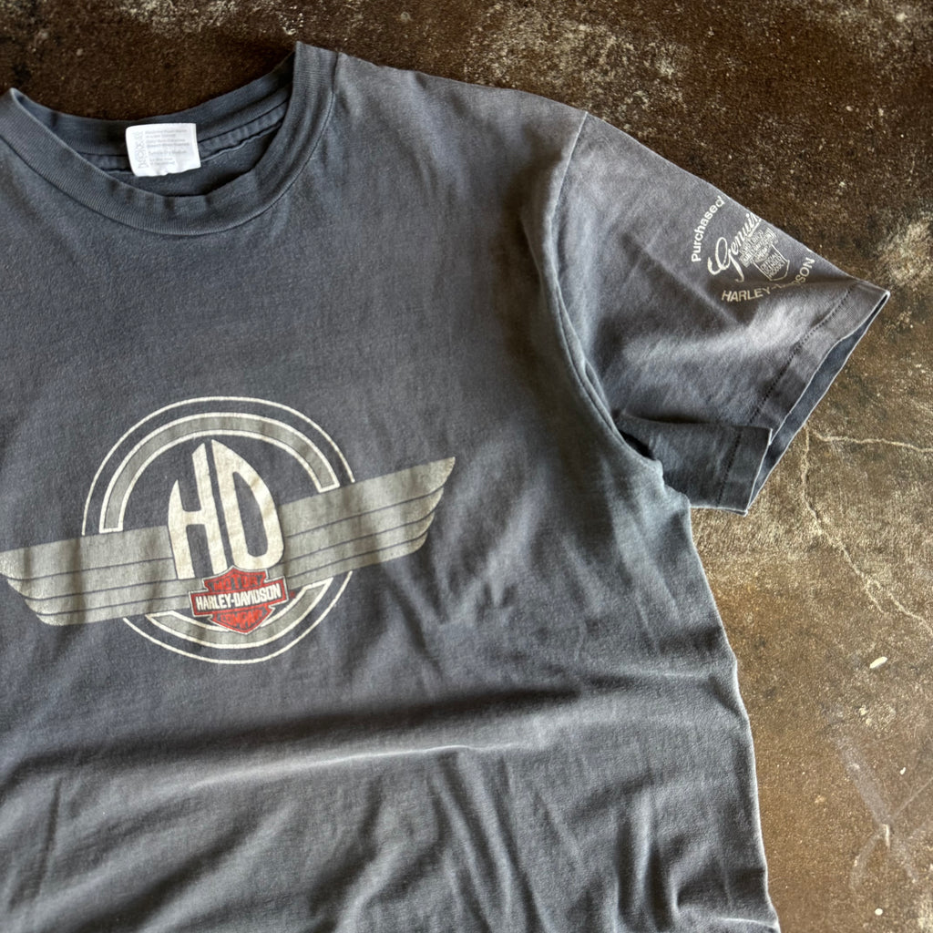 80’s Sun Faded HD Wings ABC Harley Tee (XL)