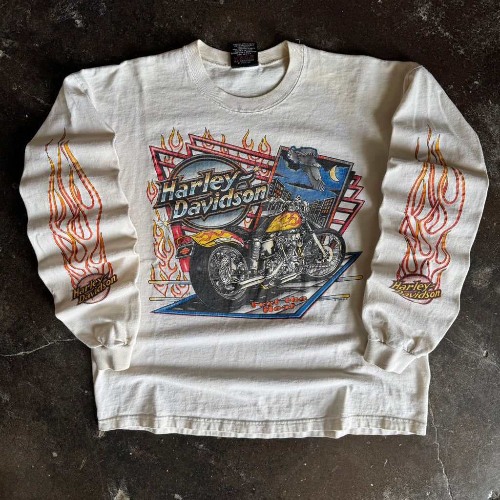 90’s Harley Feel The Heat Flame Longsleeve (L)