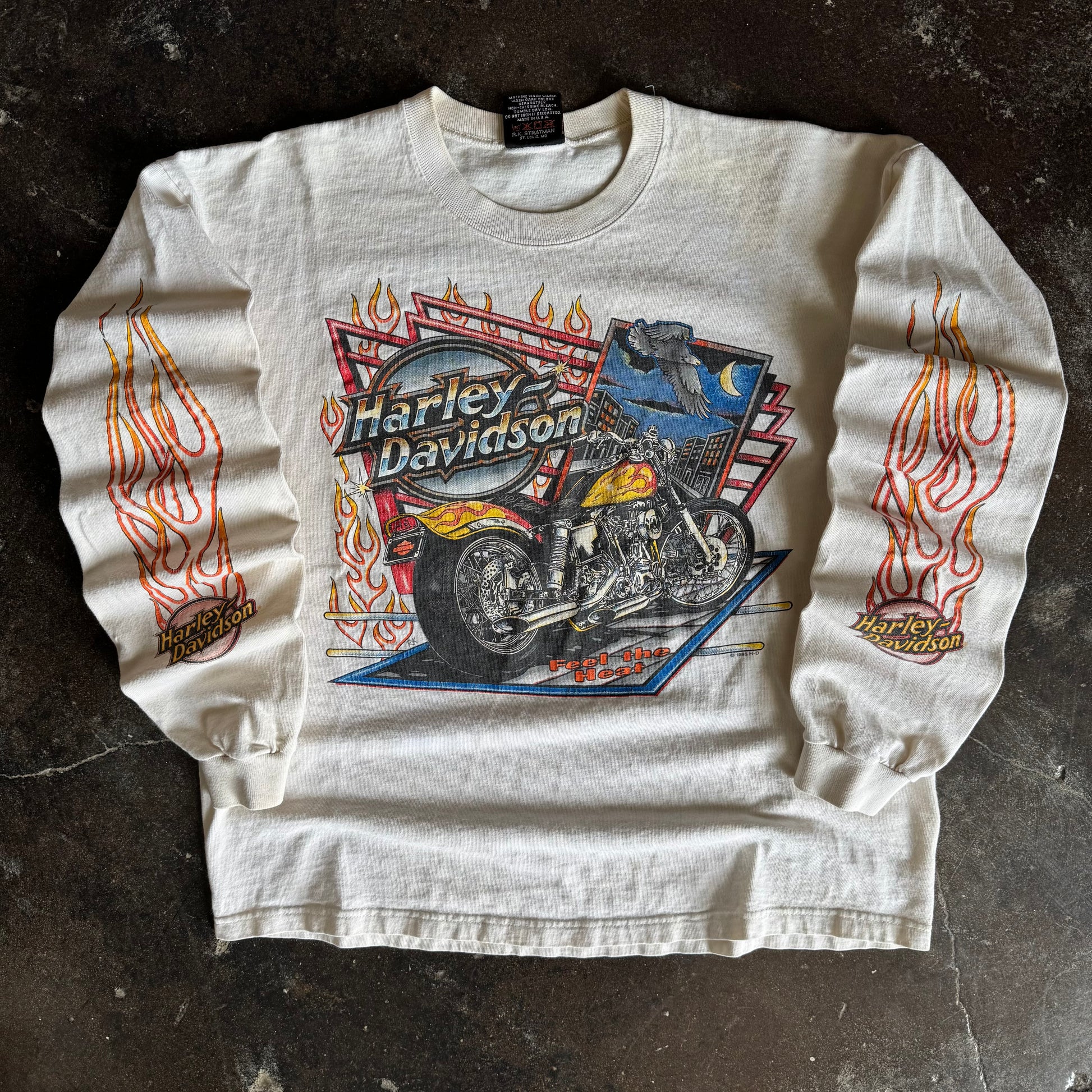 90’s Harley Feel The Heat Flame Longsleeve (L)