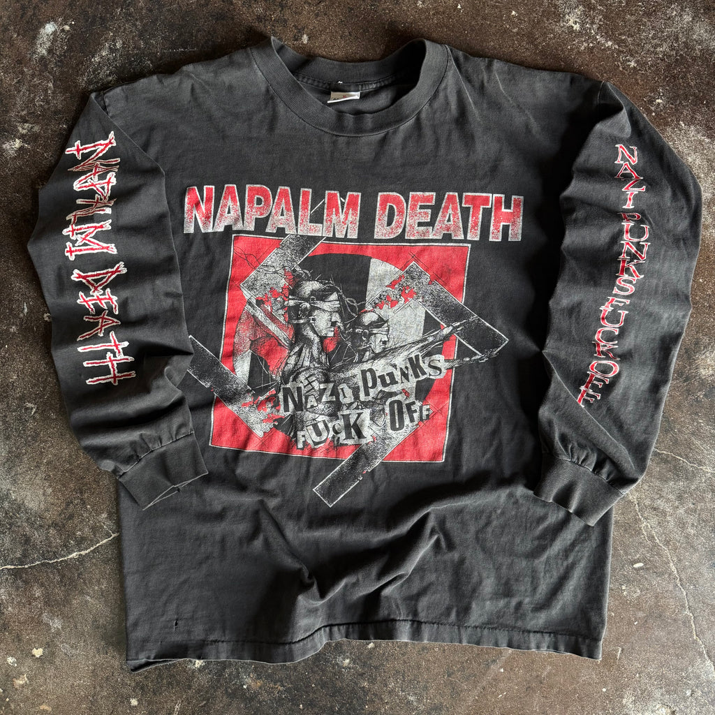 90’s Napalm Death Nazi Punks Band Longsleeve (XL)