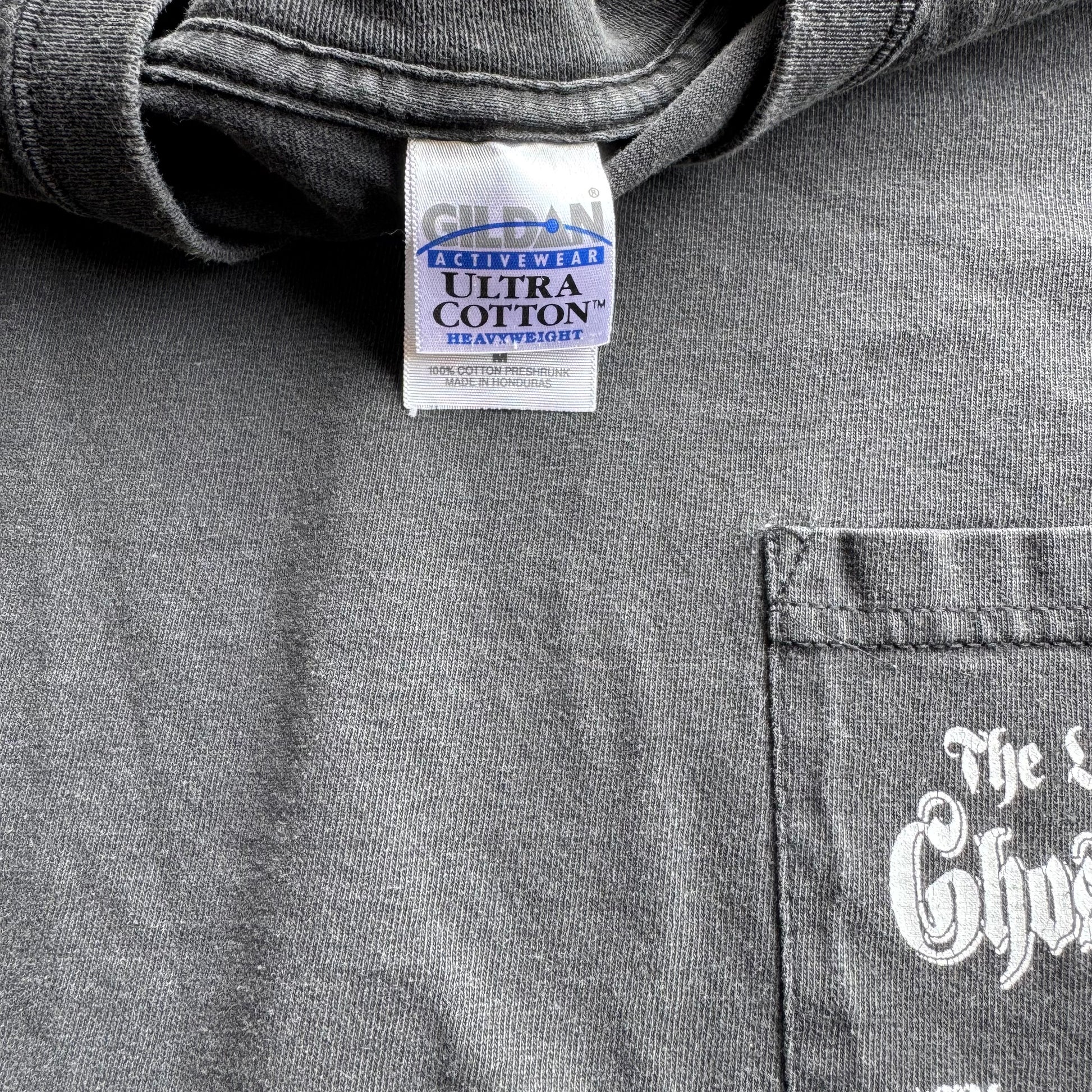 Y2K Ghost Riders Pocket Tee Biker Saloon Size M