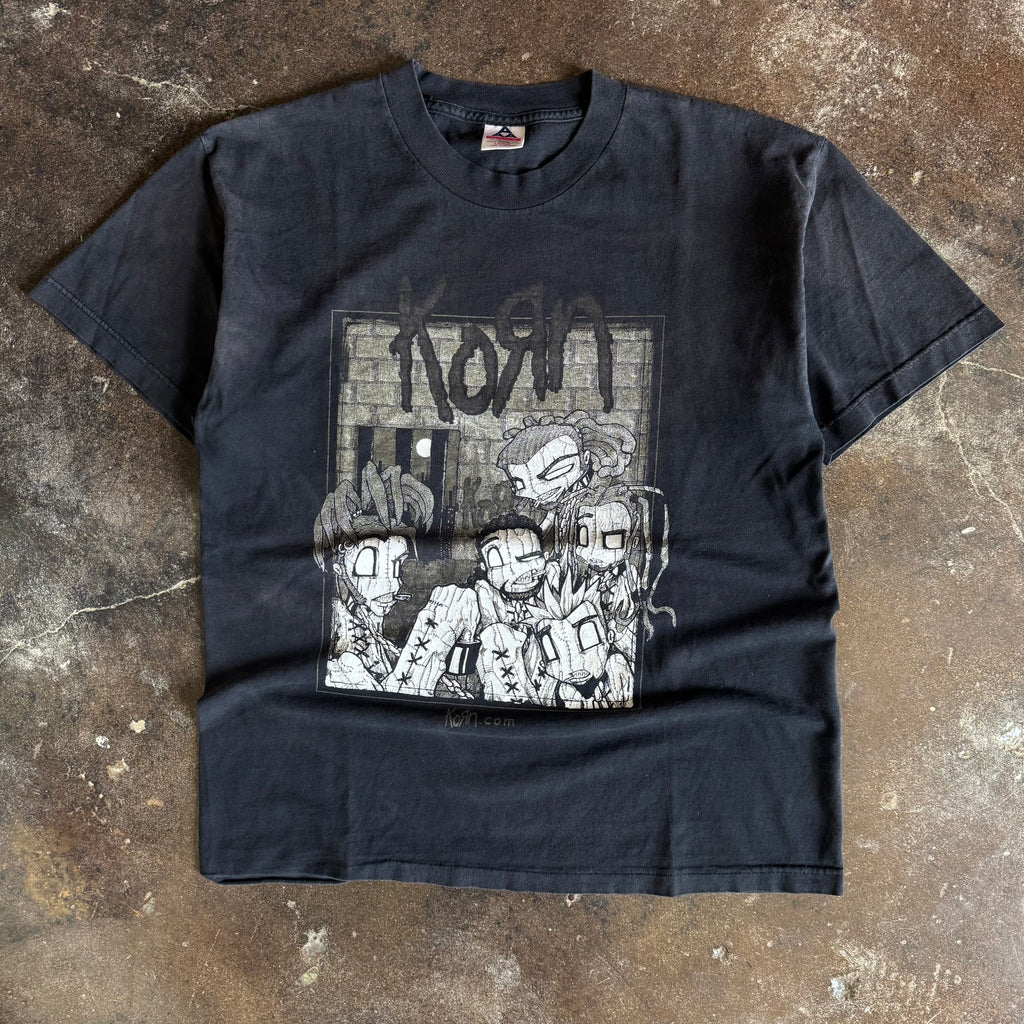 Y2K Korn Sick & Twisted Band Tour Tee (L)