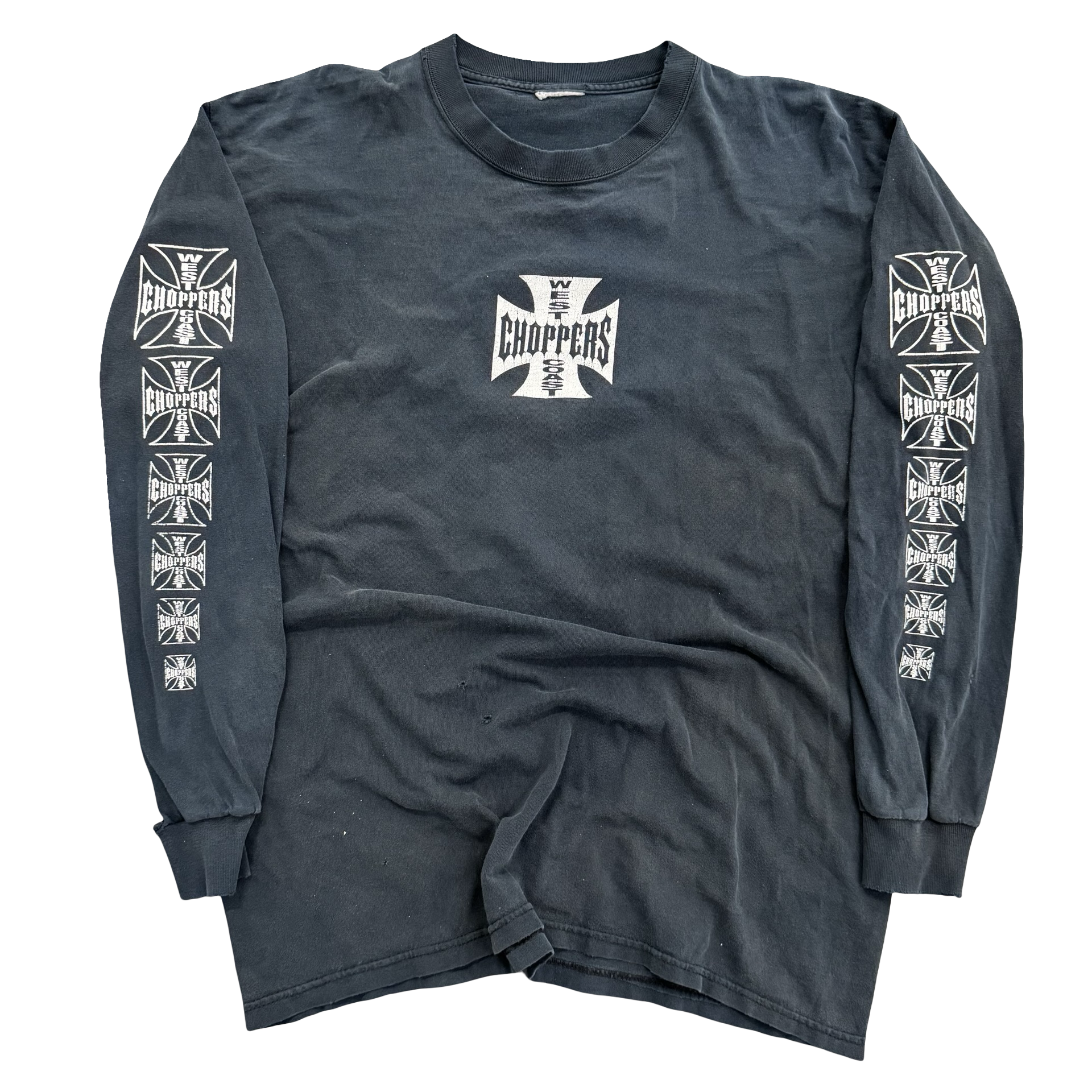 West Coast Choppers Emblem Longsleeve Tee Size XL Thrashed