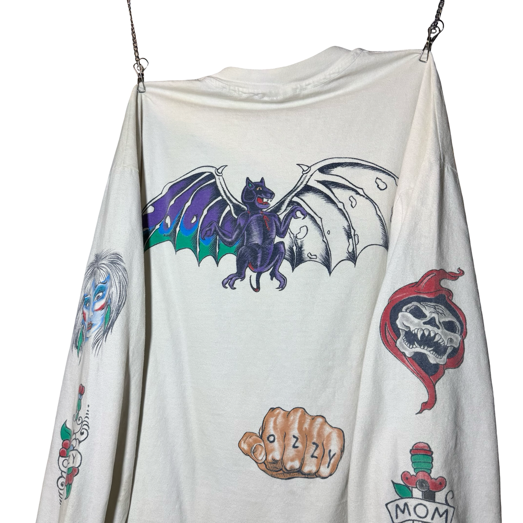 🦇 Ozzy Osbourne Tattoo Longsleeve Tee Size XL