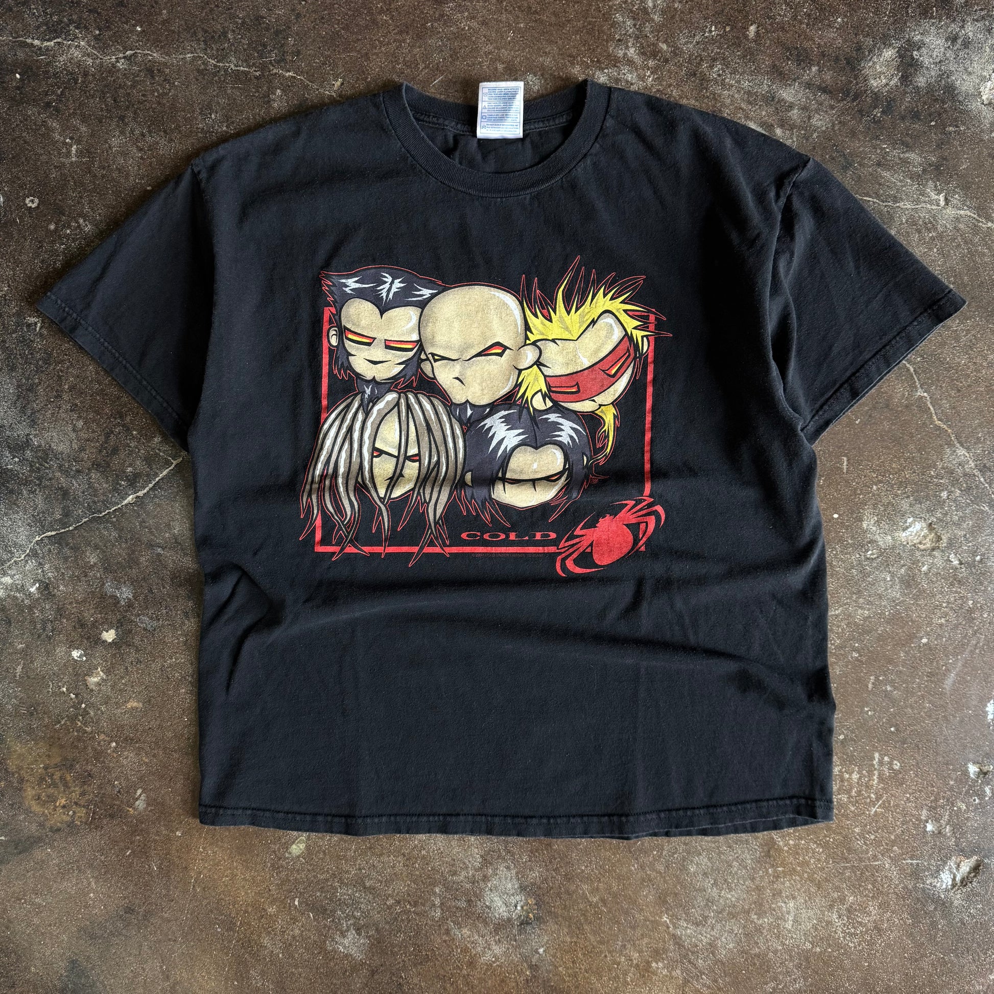 Y2K Cold Pop Art Band Tee (XL)