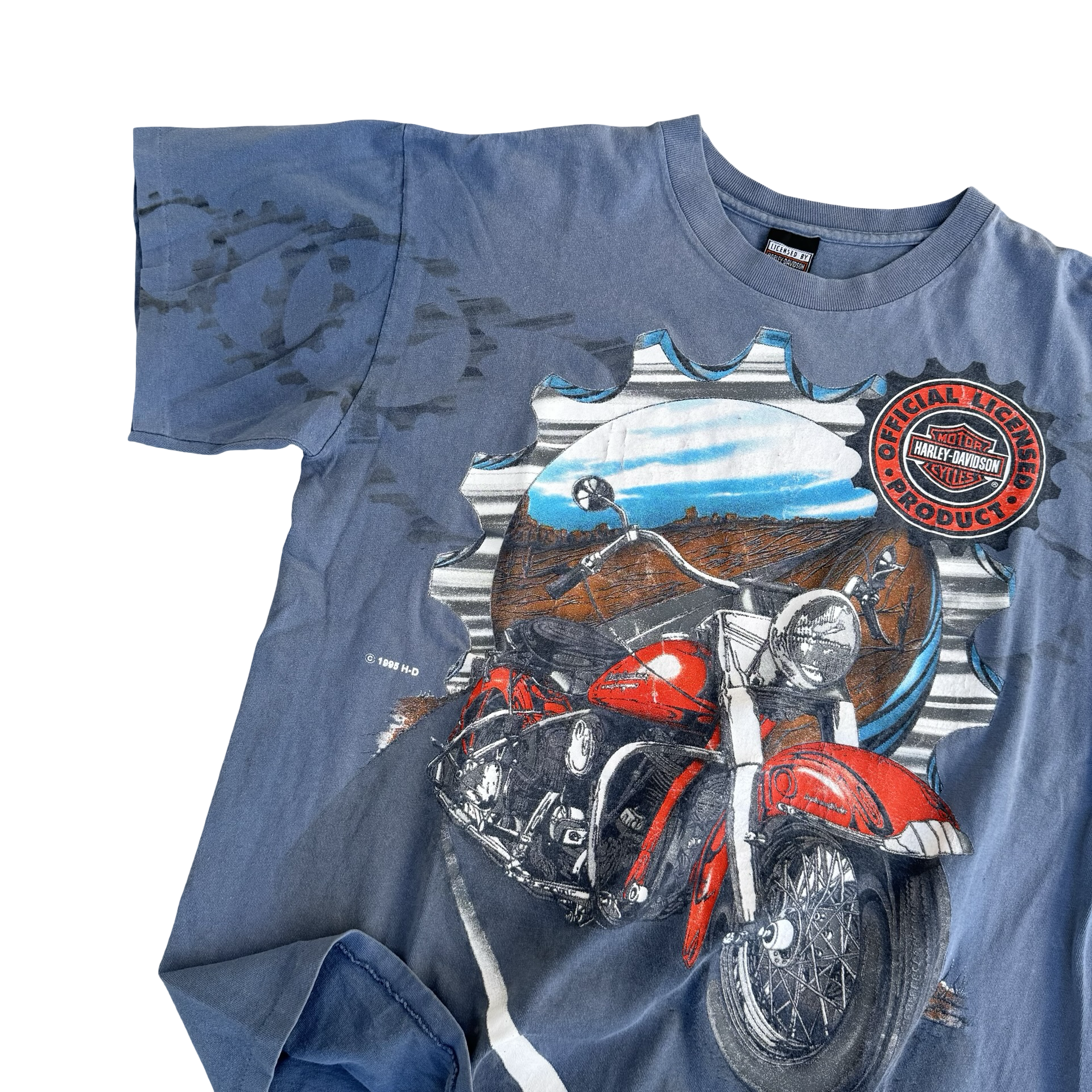 90’s Harley Davidson Gear AOP Tee Size L