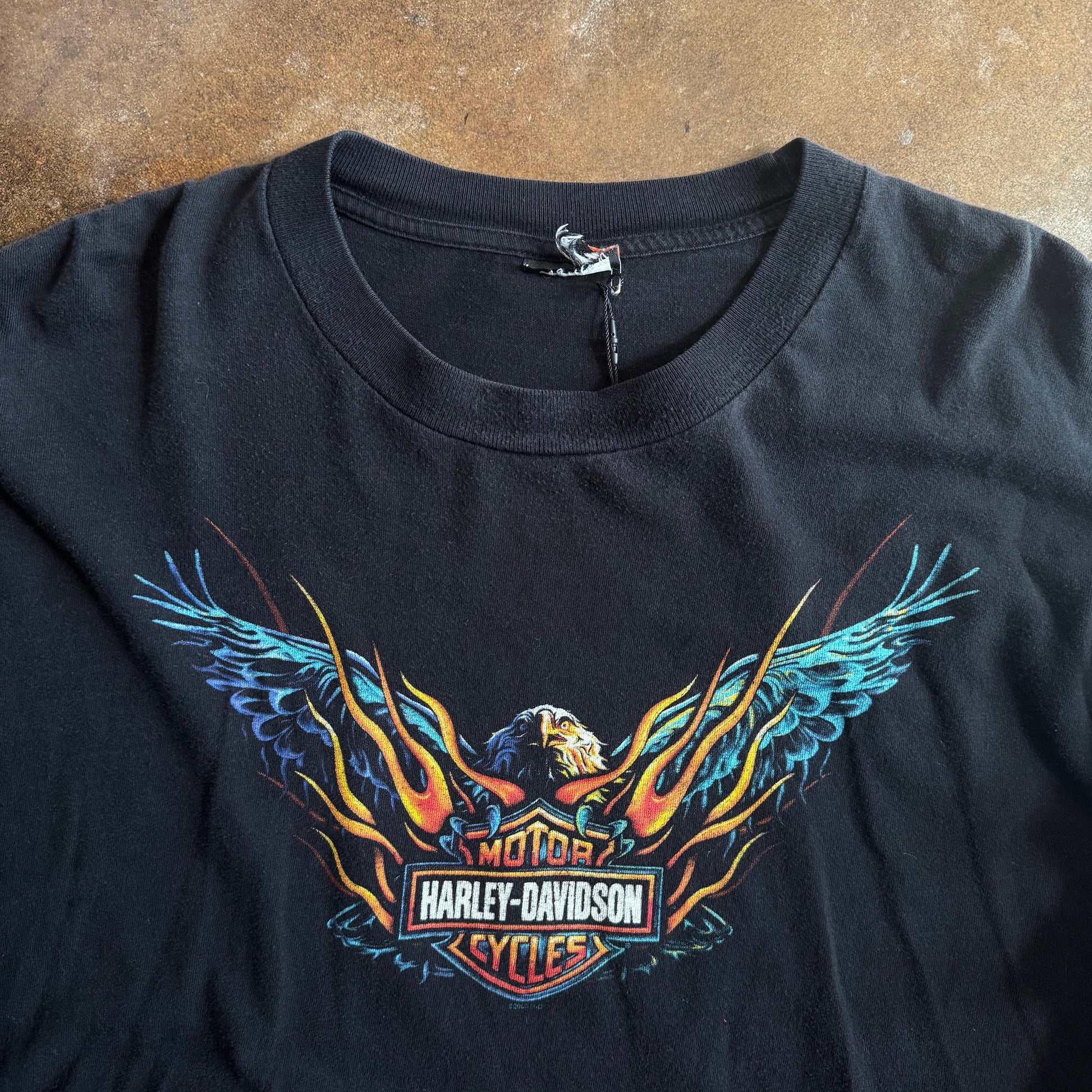 Y2K Emblem Eagle Harley Flame Longsleeve (XXL)
