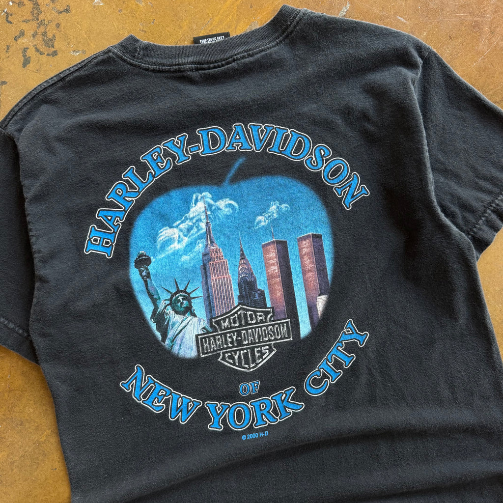‘01 Harley Davidson of NYC Twin Towers Tee (M)