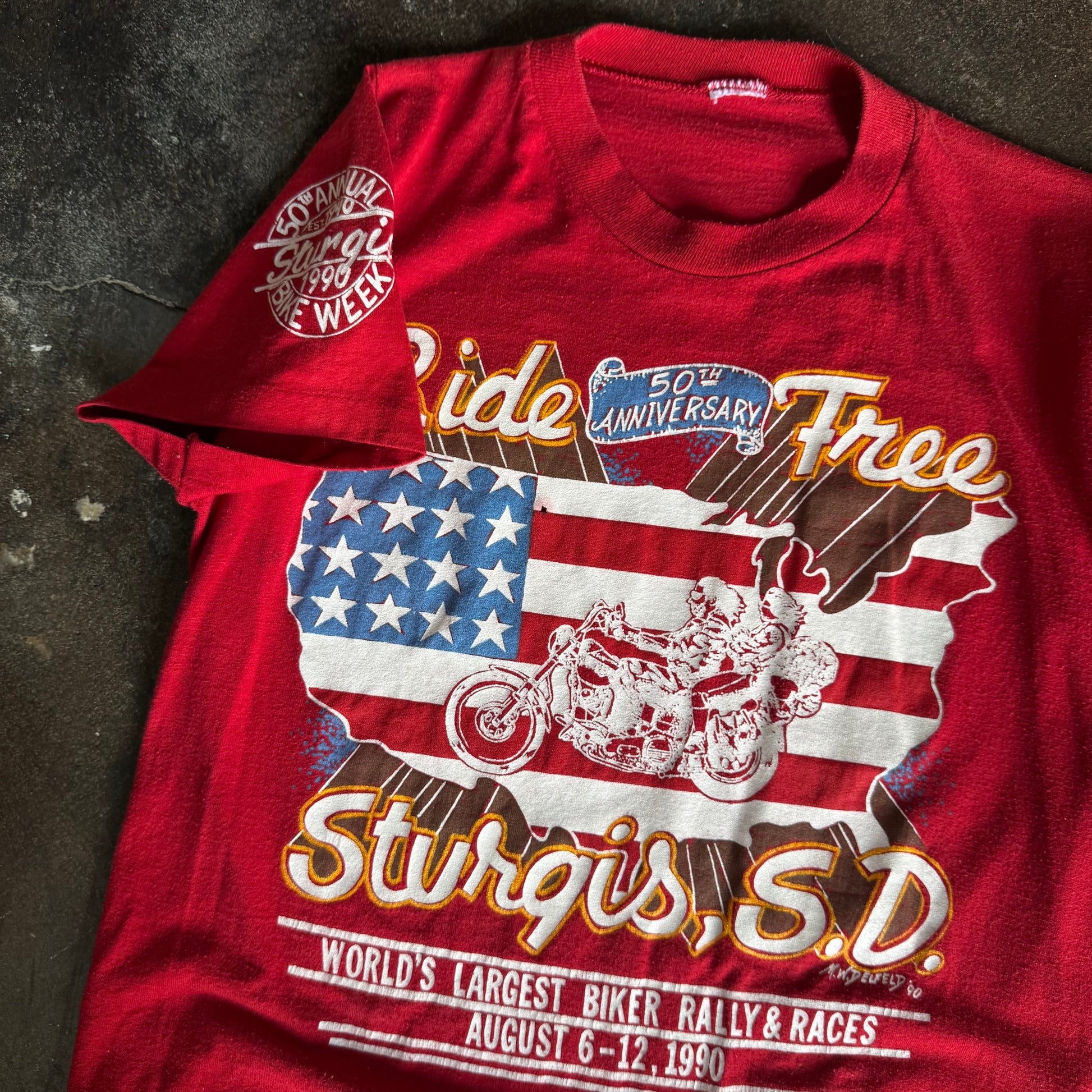 90’s Sturgis Ride Free Rally & Races Tee (M)