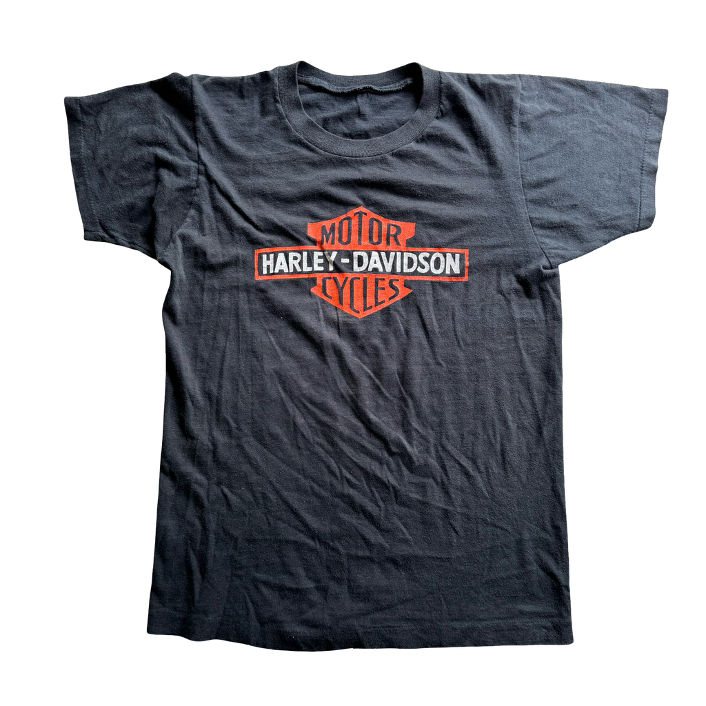 80’s Harley Emblem Wings of Iron NY Tee Size M