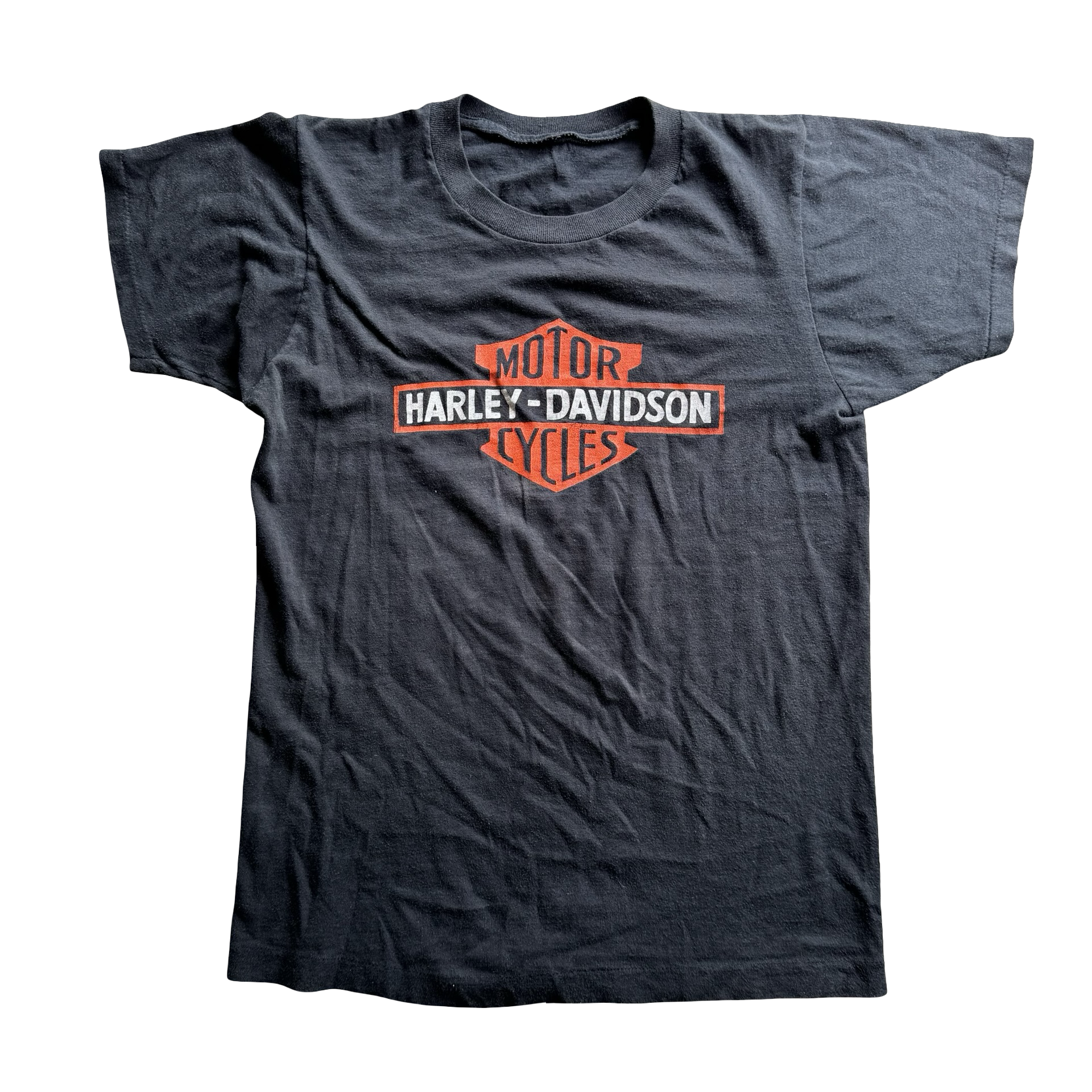 80’s Harley Emblem Wings of Iron NY Tee Size M