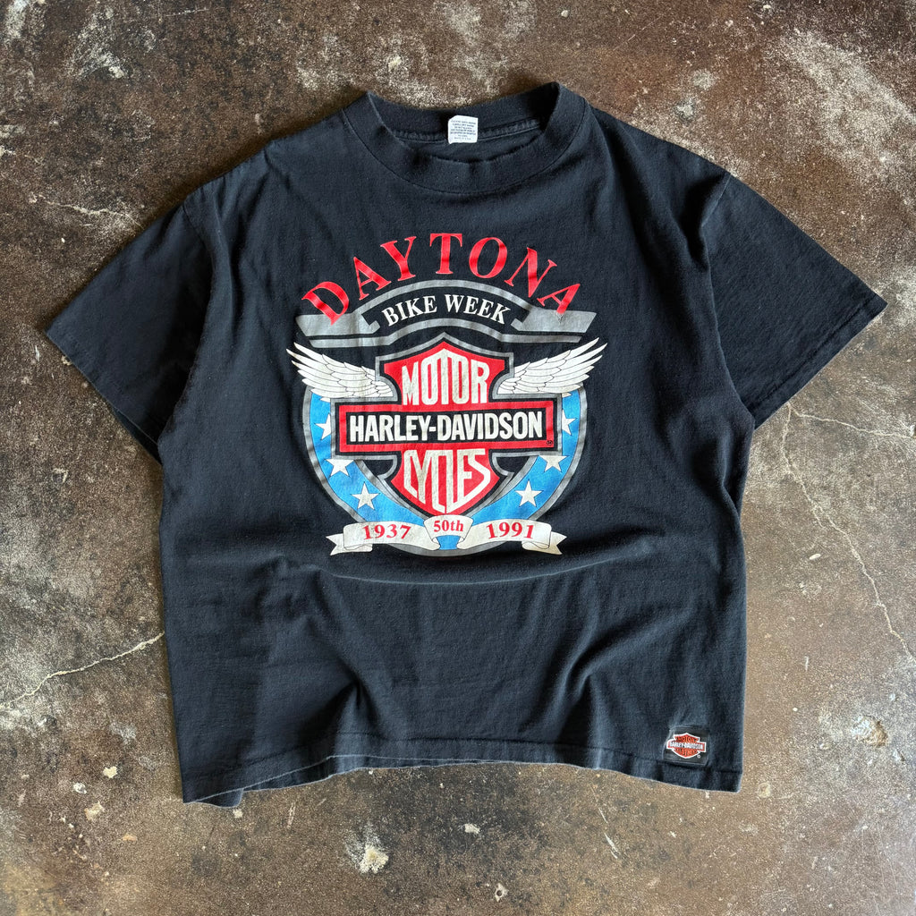 90’s Harley Daytona Bike Week Emblem Wings Tee (L)