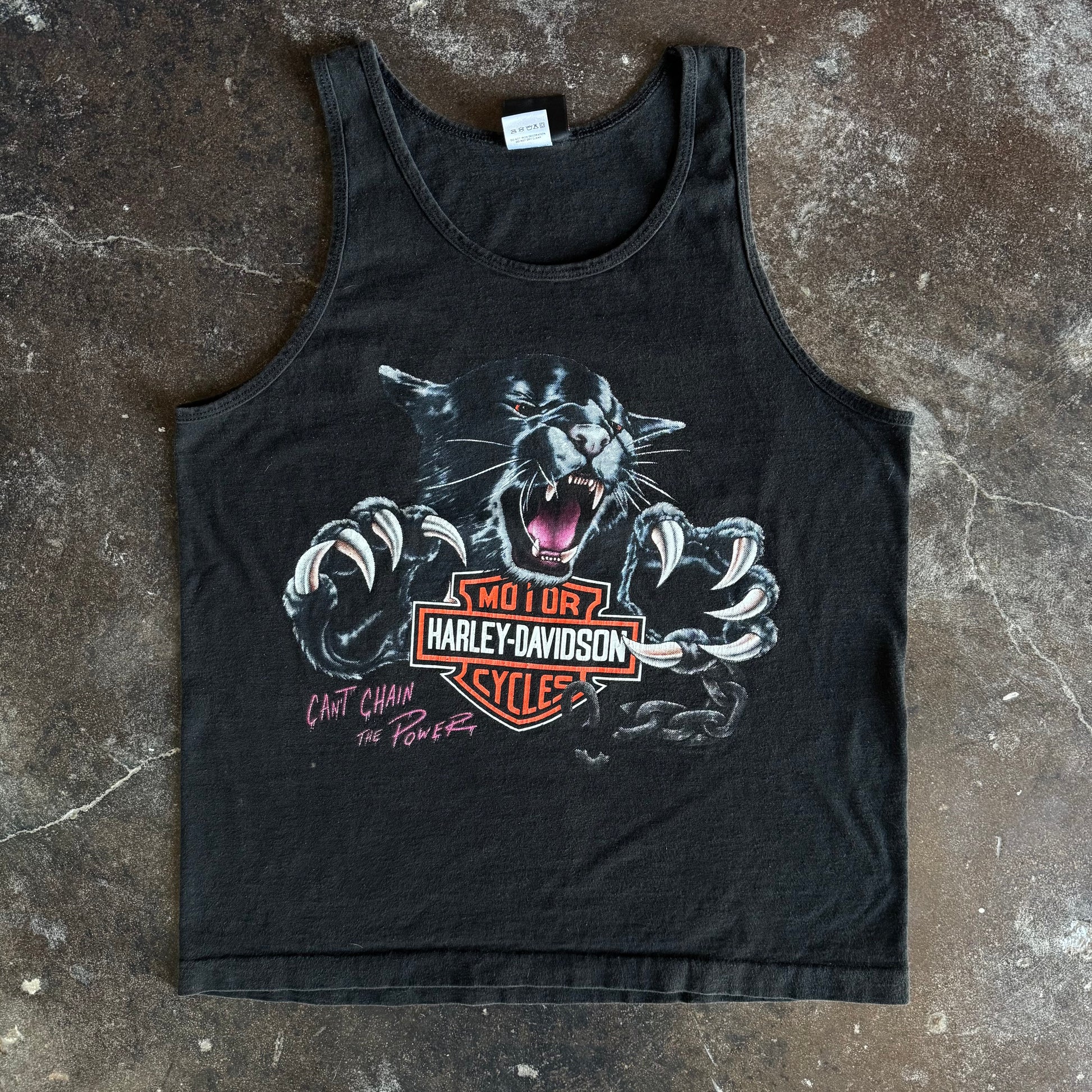 90’s Harley Tiger “Chain The Power” Tank Top (M)