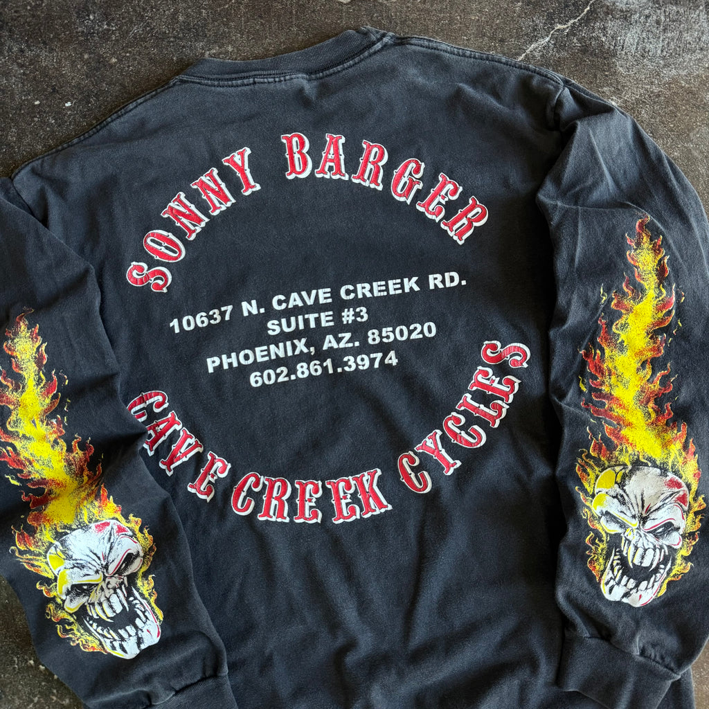90’s Sonny Barger Cave Creek Flame Longsleeve (M/L)