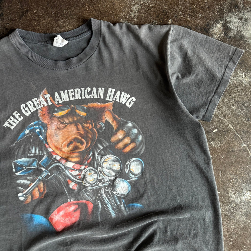 90’s Great American Hawg Sun Faded Biker Tee (XL)