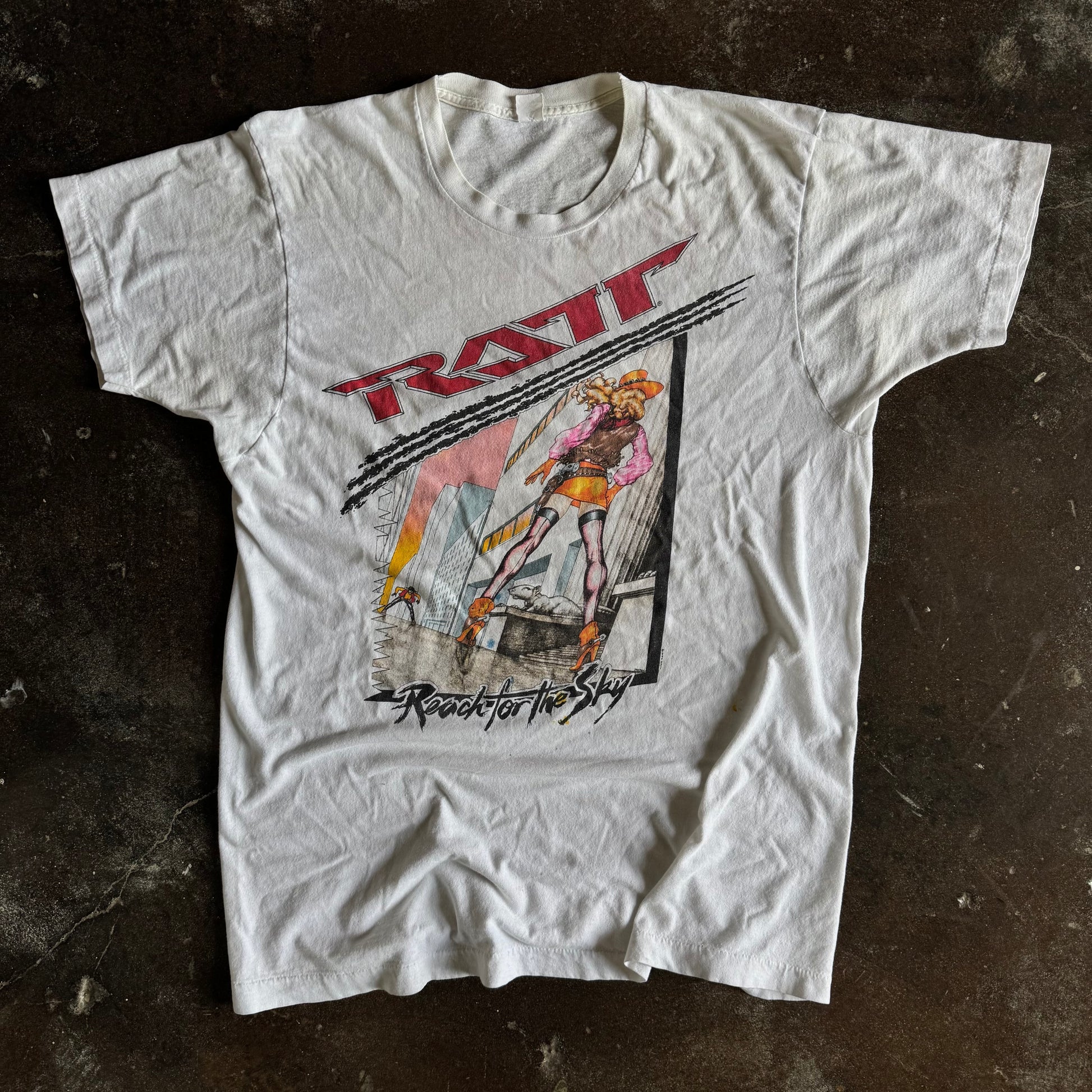 ‘89 Ratt World Tour Cowgirl Band Tee (XL)