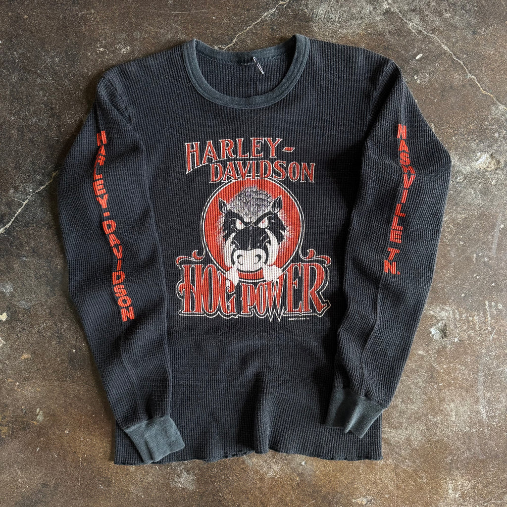 80’s Harley Davidson Hog Power Longsleeve Thermal (M/L)