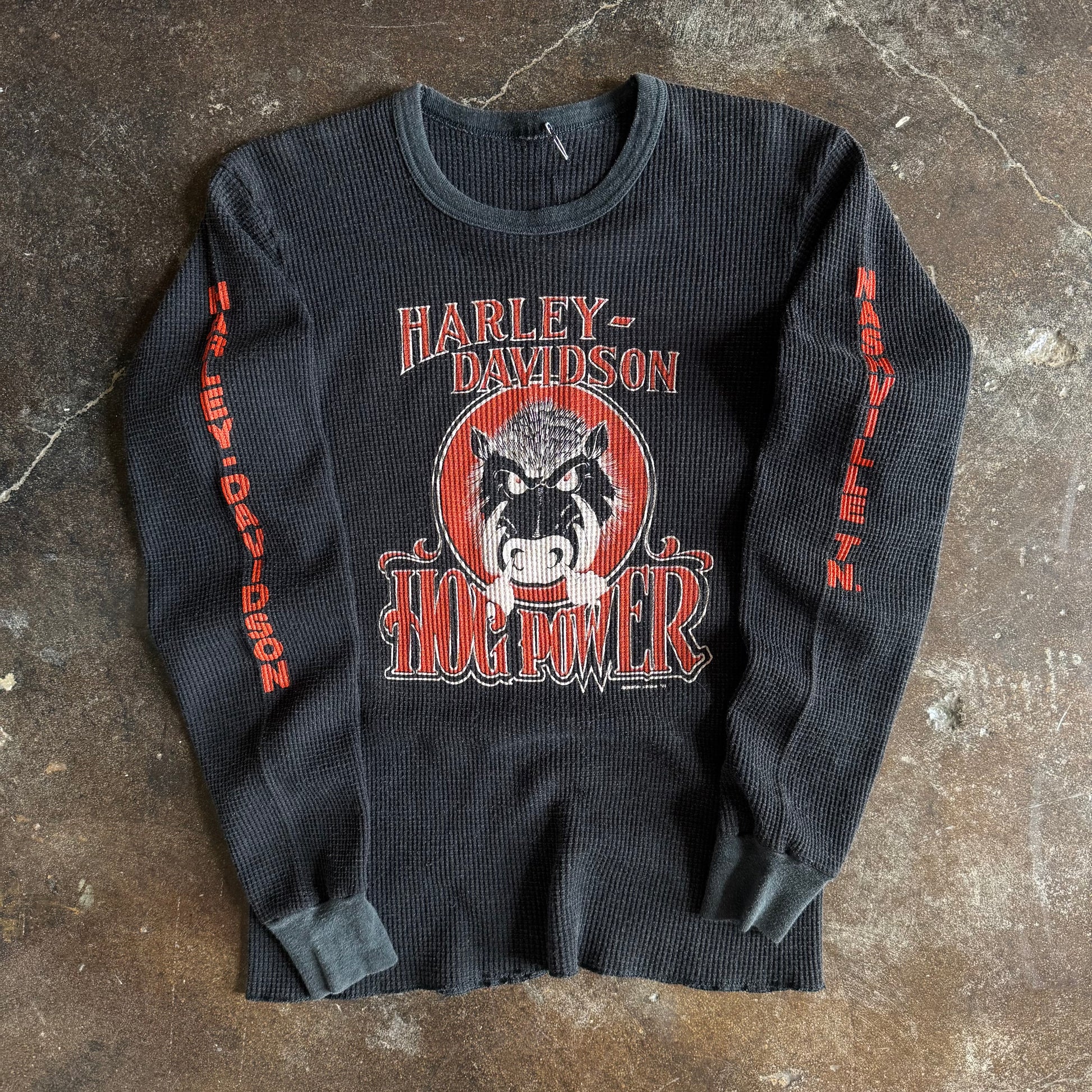 80’s Harley Davidson Hog Power Longsleeve Thermal (M/L)