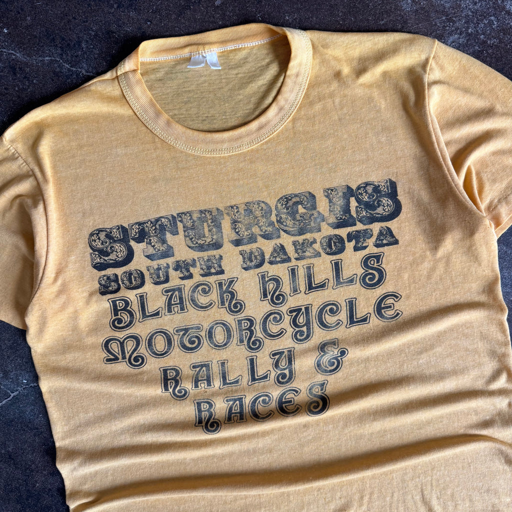 80’s Black Hills Rally “Got My Butt To Sturgis” Tee (L)